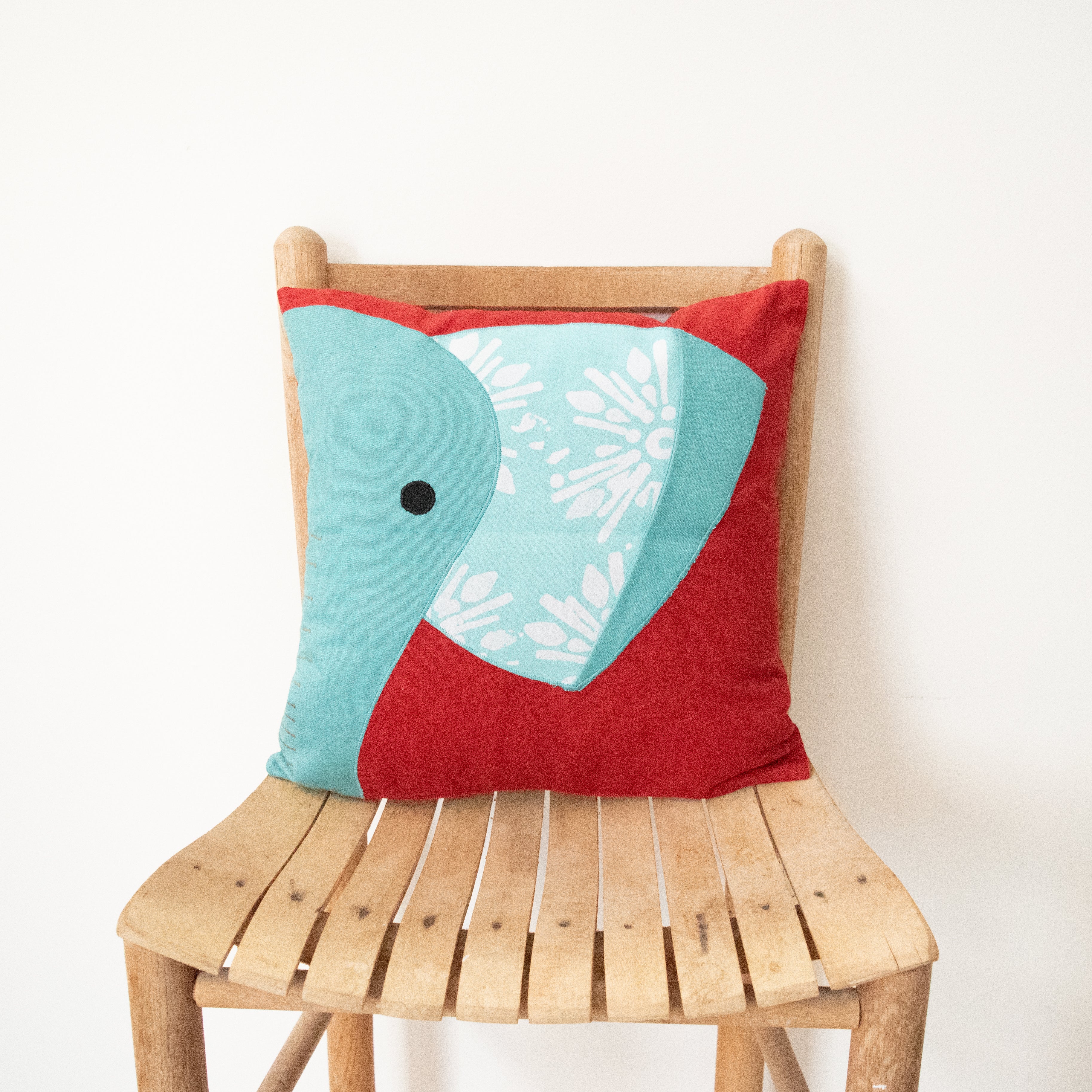 Animal Kingdom Pillow Case - handmade by the women of Amani using Kenyan materials for a Fair Trade boutique