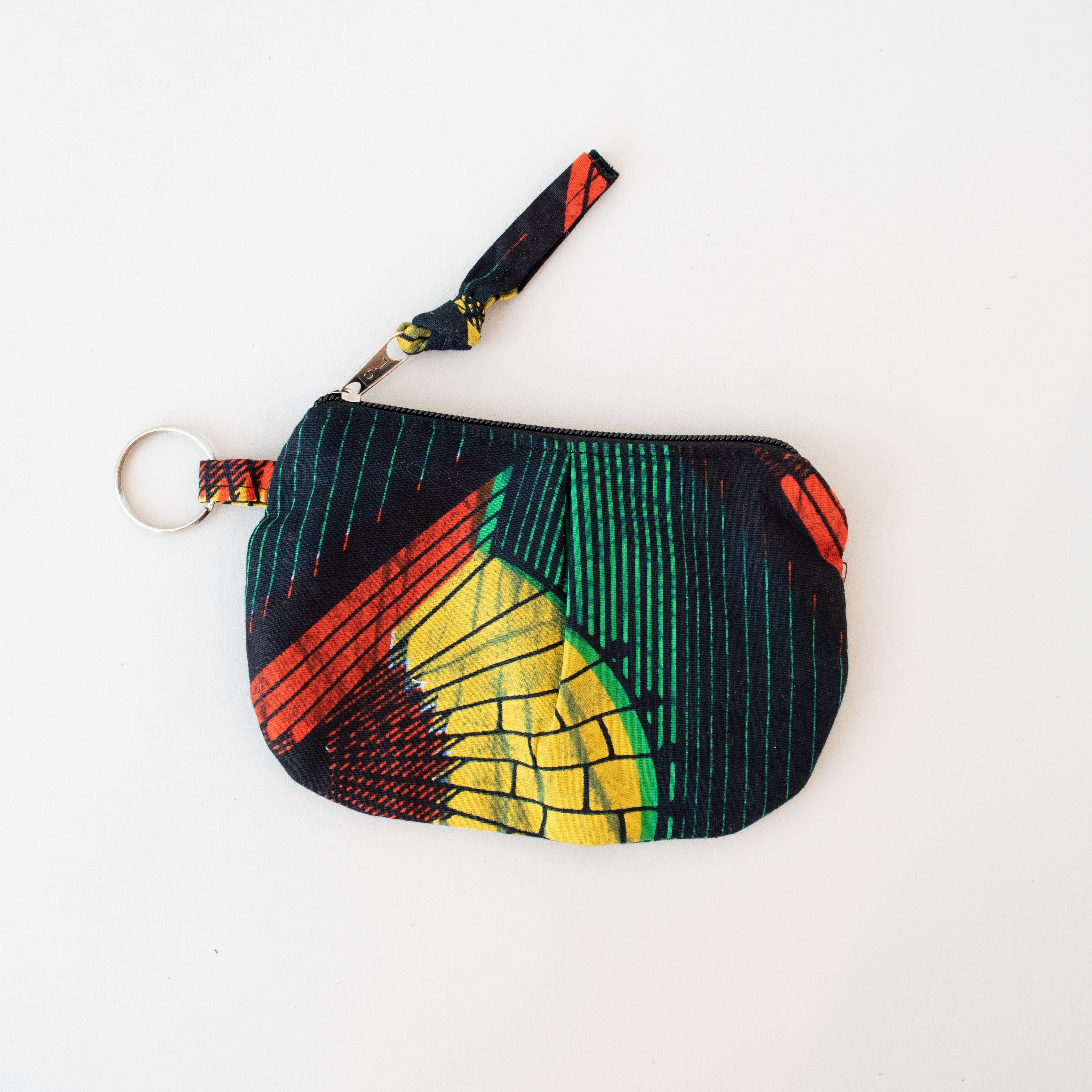 Pleated African Coin Purse - Kenyan materials and design for a fair trade boutique