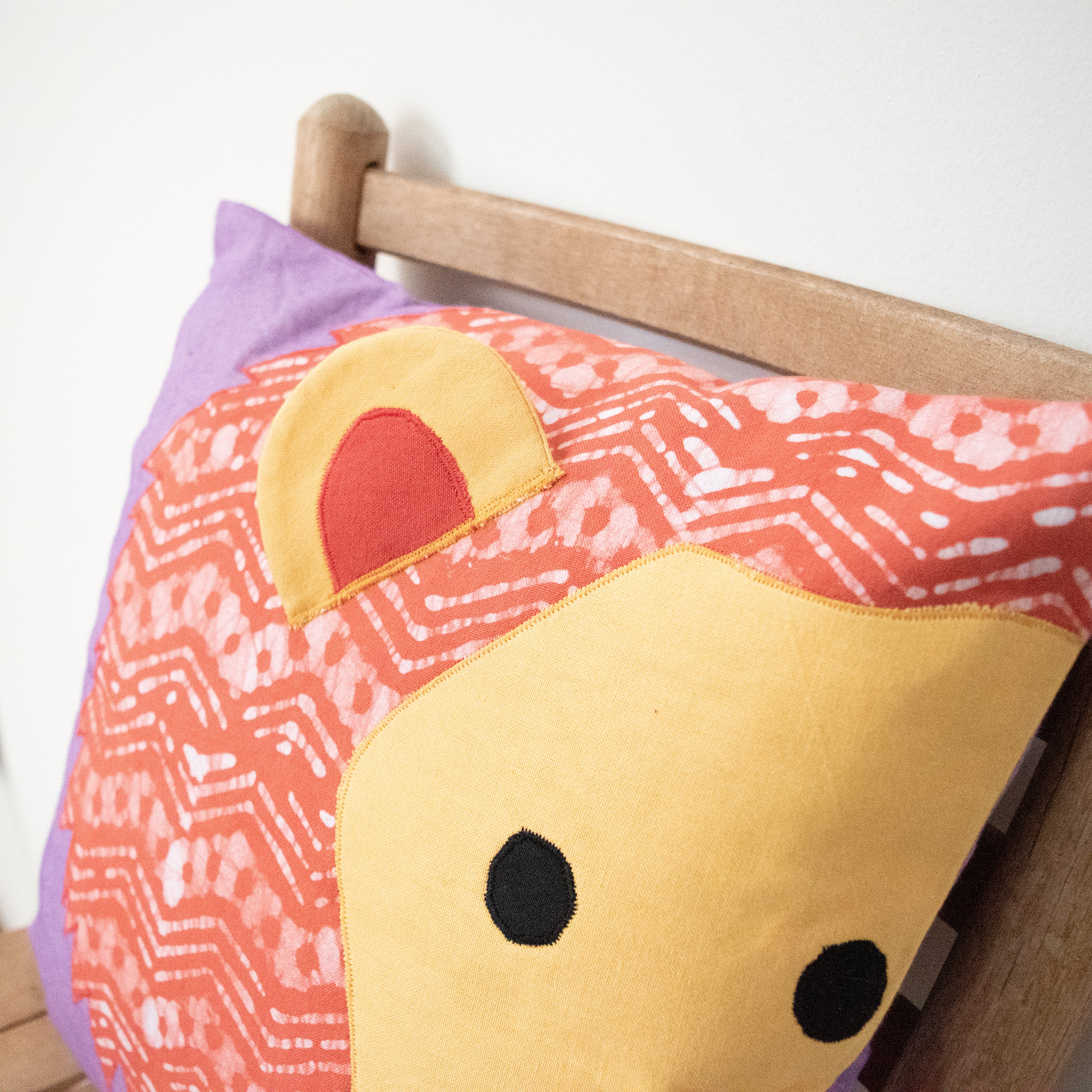 Animal Kingdom Pillow Case - handmade by the women of Amani using Kenyan materials for a Fair Trade boutique