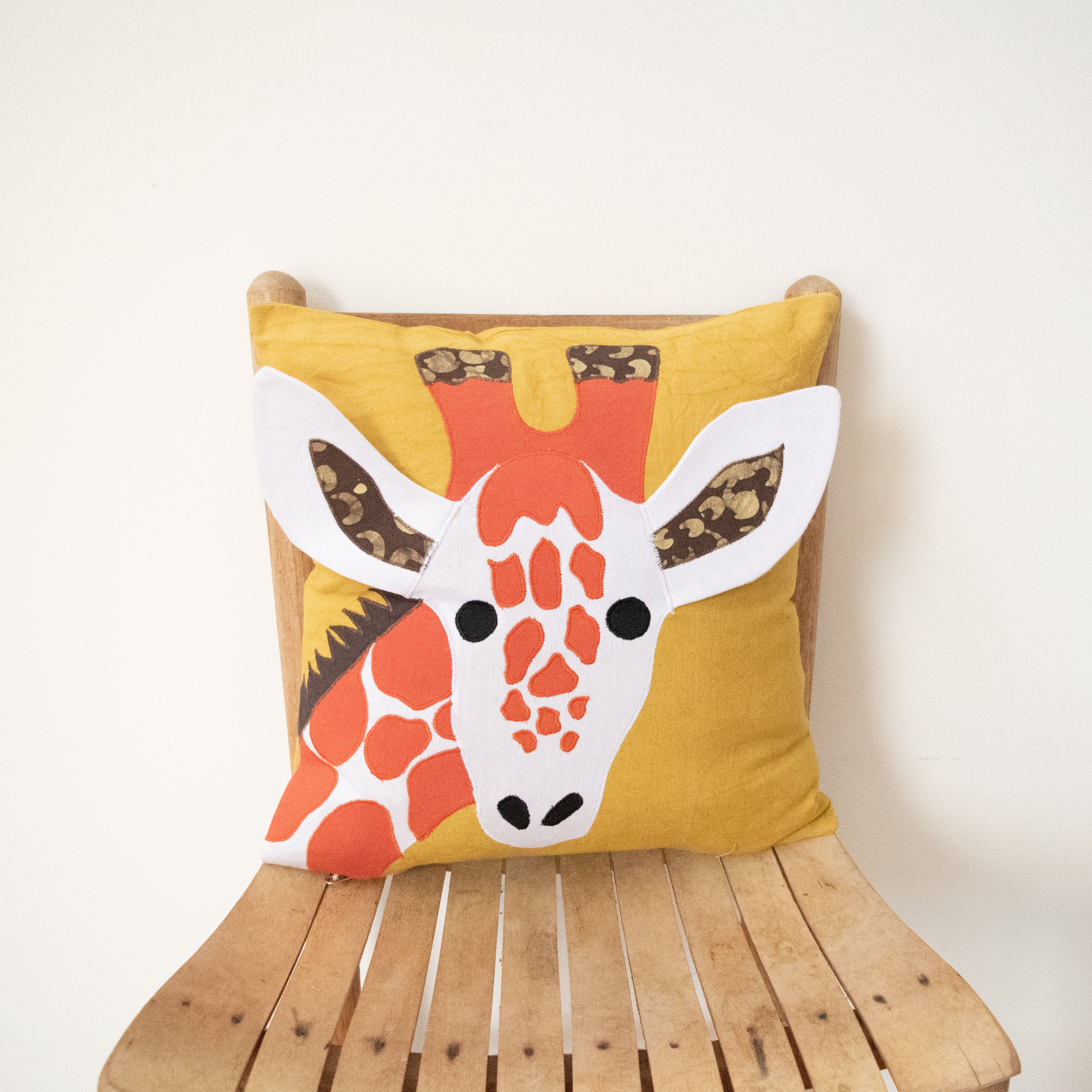 Animal Kingdom Pillow Case - handmade by the women of Amani using Kenyan materials for a Fair Trade social enterprise