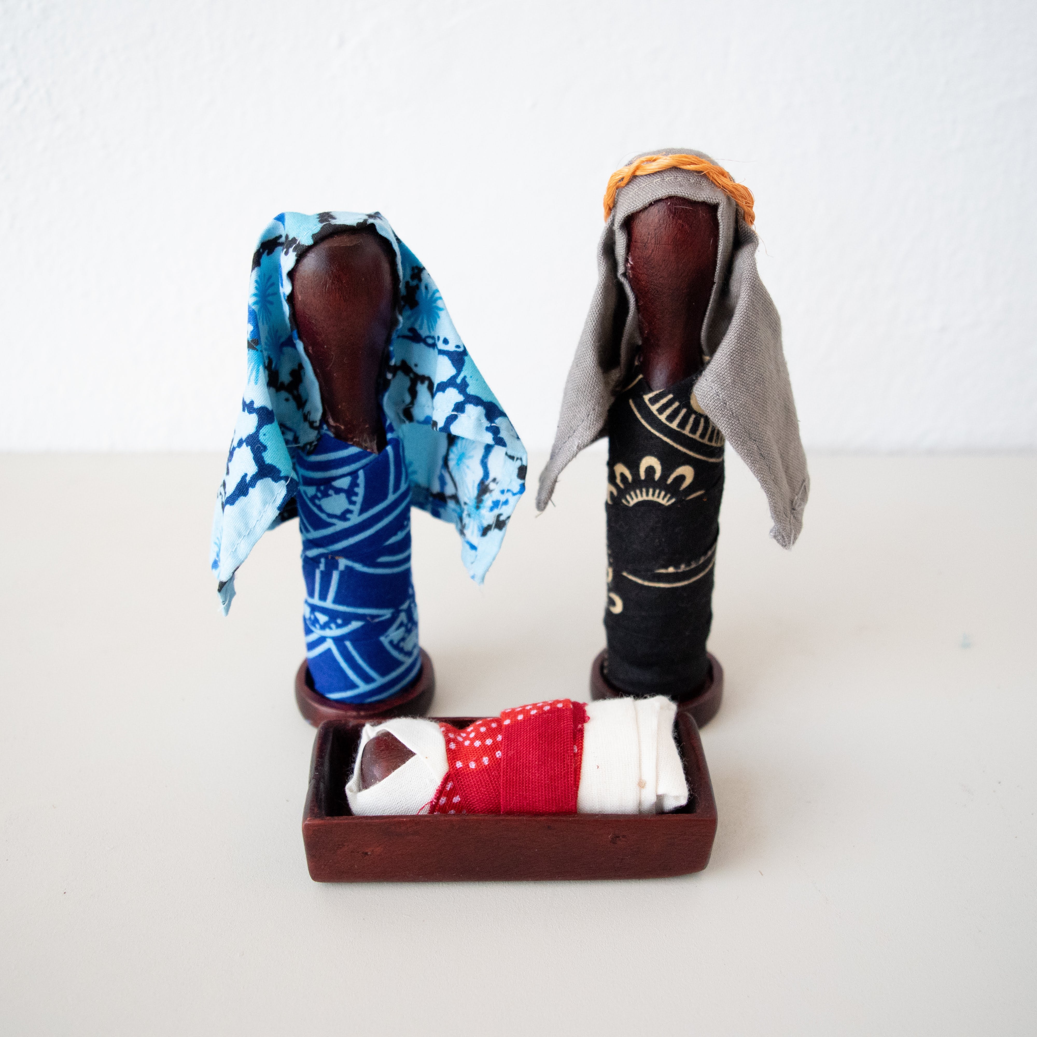 Nativity Peg Set - Kenyan materials and design for a fair trade boutique
