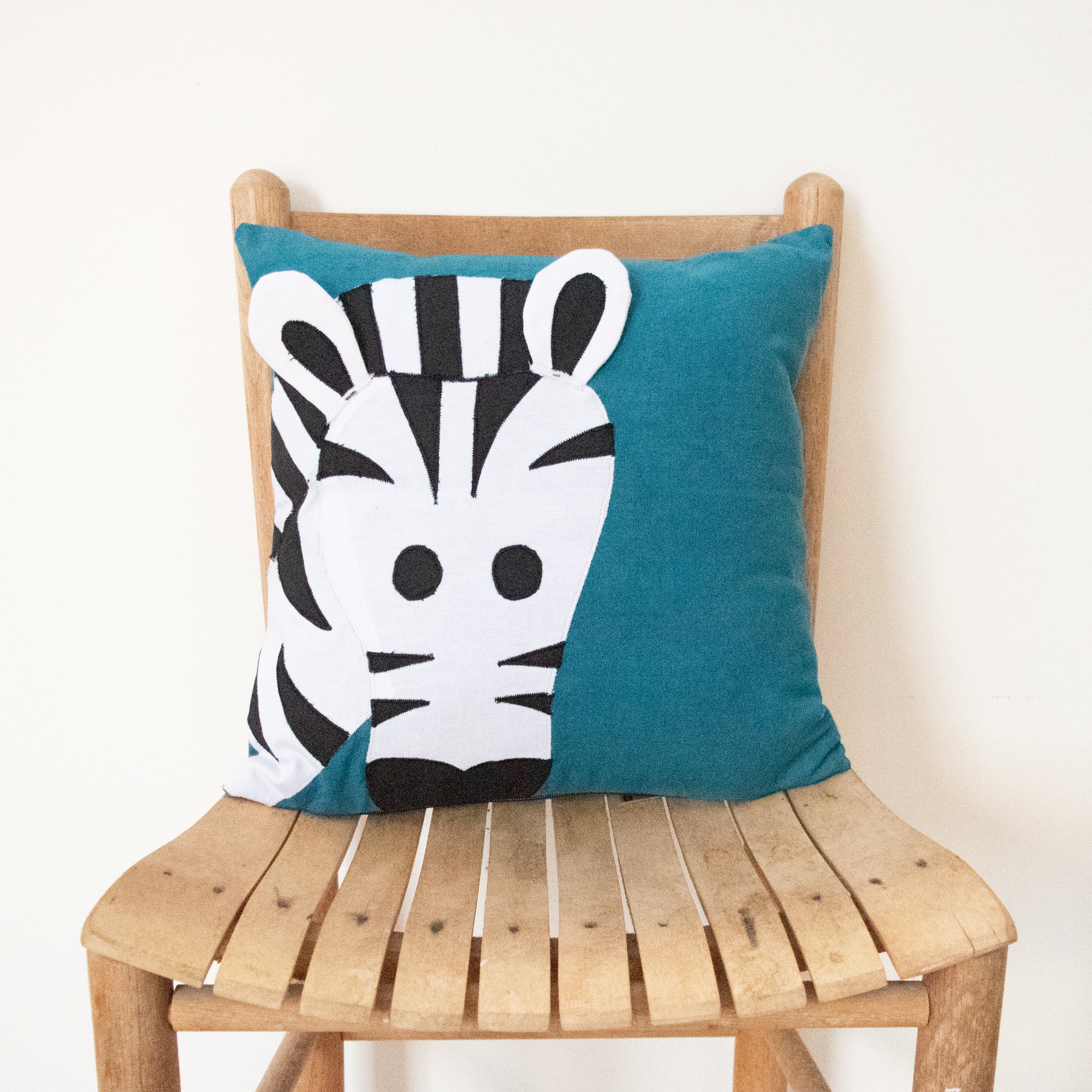 Animal Kingdom Pillow Case - handmade by the women of Amani using Kenyan materials for a Fair Trade boutique