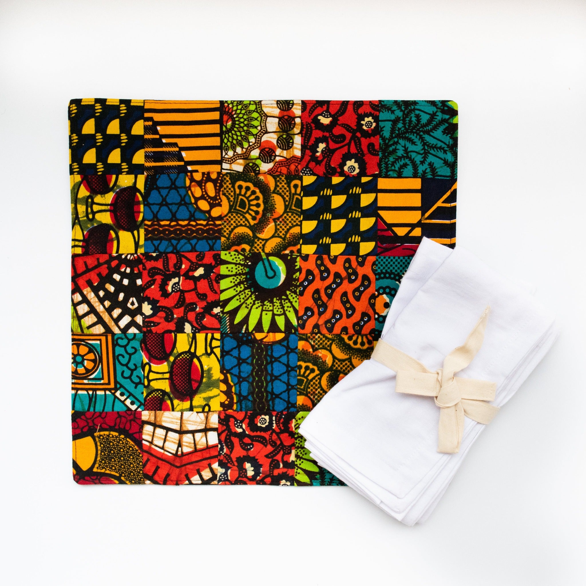 Original Patch Placemats - Ugandan materials and design for a fair trade social enterprise