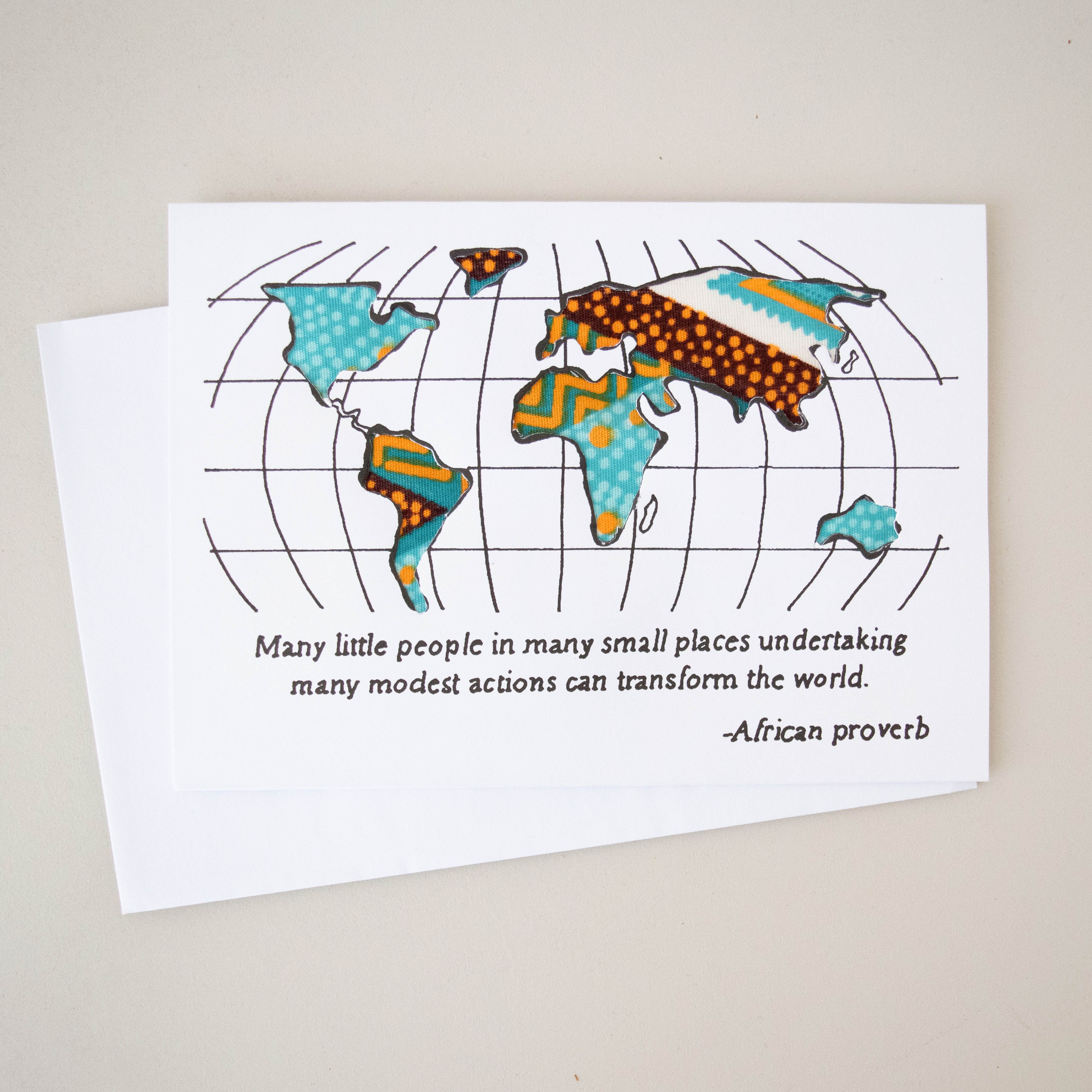 World Card - Kenyan materials and design for a fair trade boutique