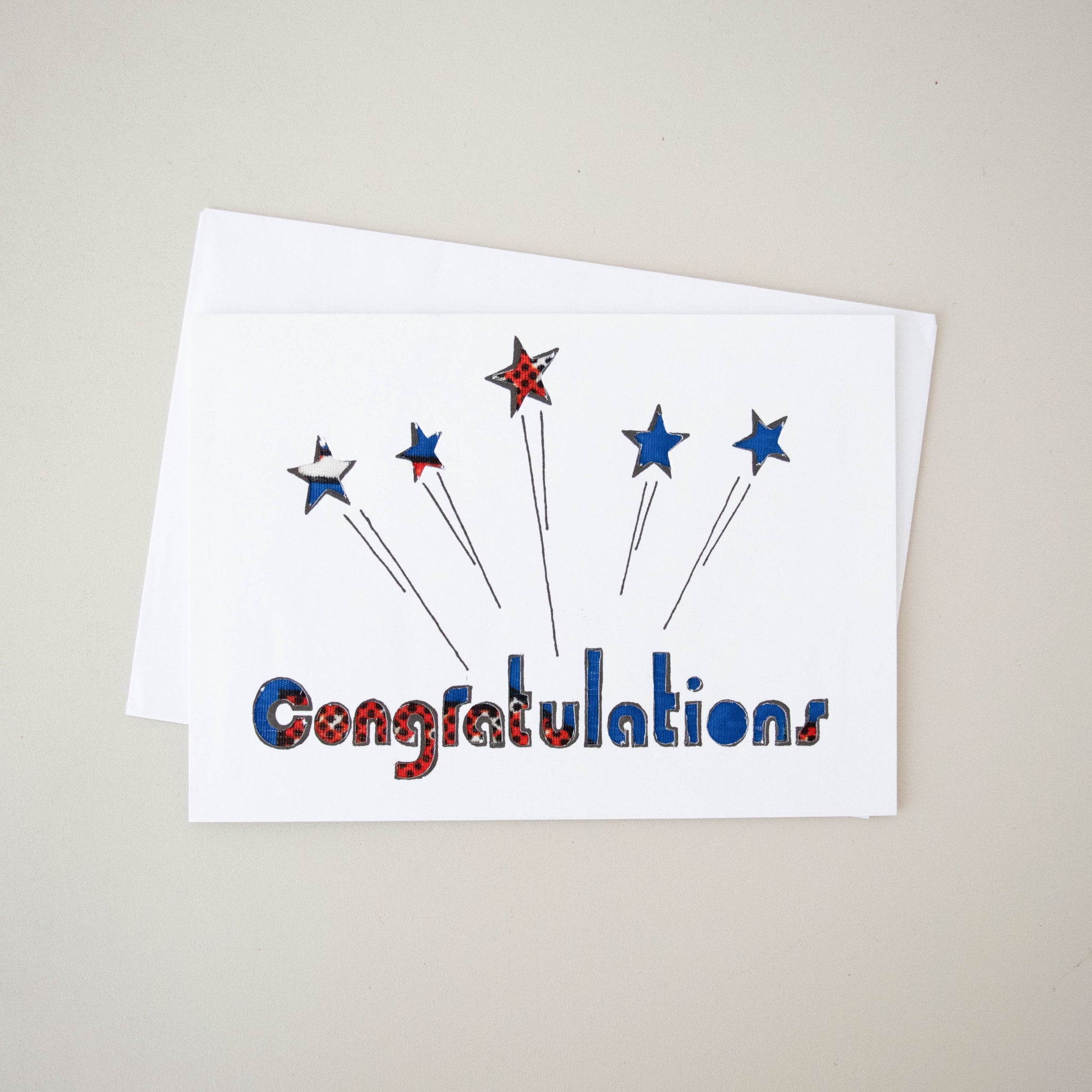Congratulations Card - Kenyan materials and design for a fair trade social enterprise