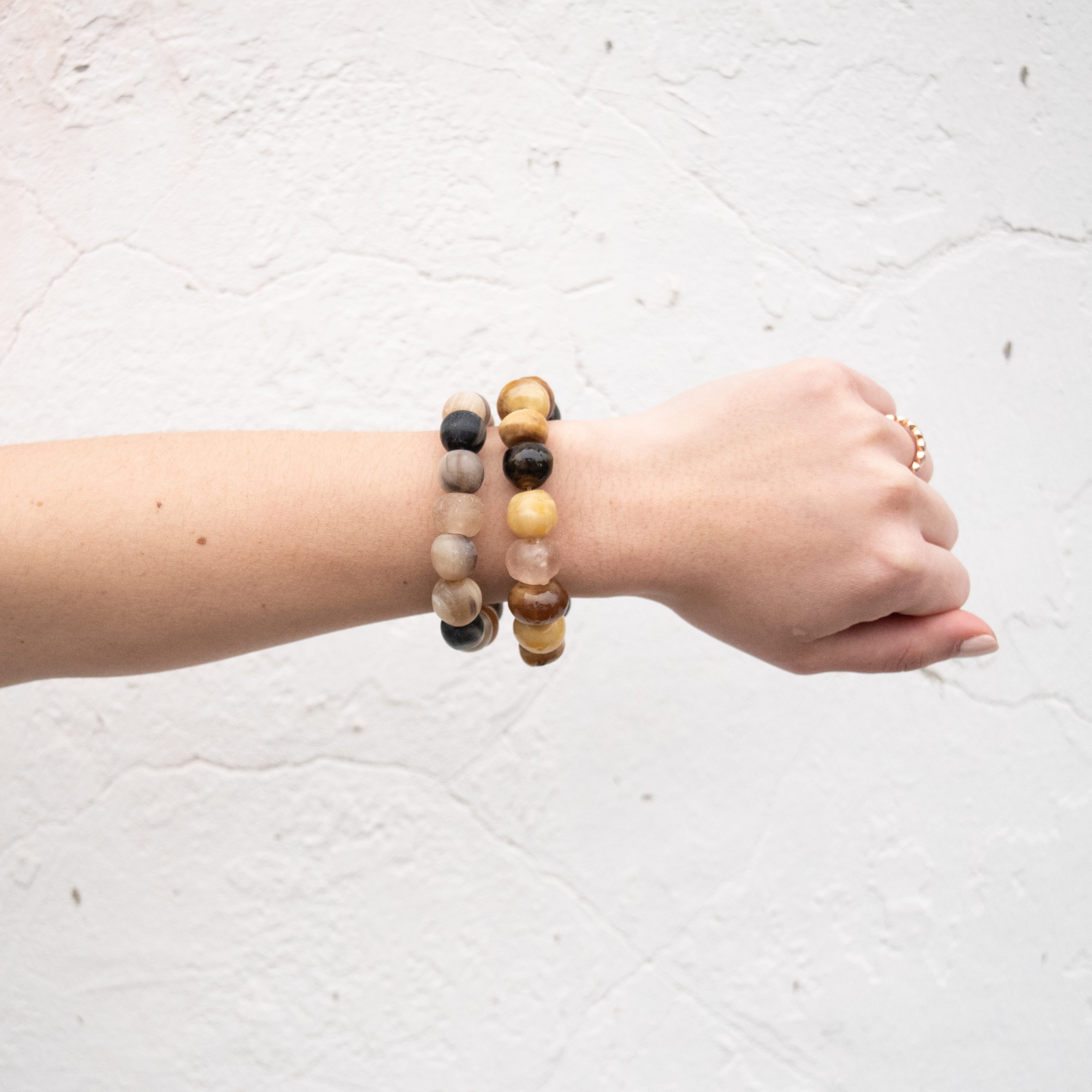 Horn & Bottle Bead Bracelet - Kenyan materials and design for a fair trade boutique