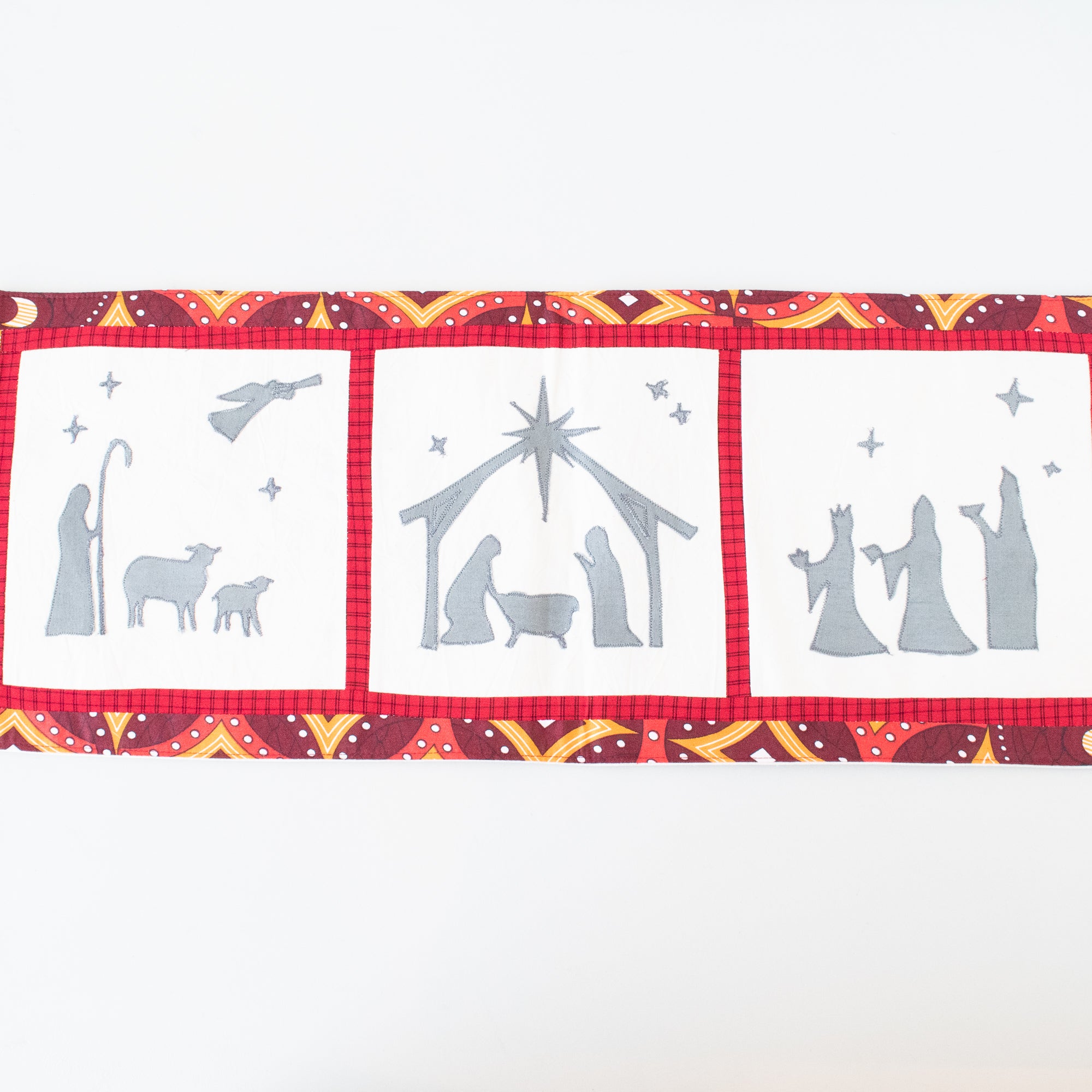 Nativity Wall Hanging - handmade by the Amani women using local Kenyan materials for a Fair Trade boutique