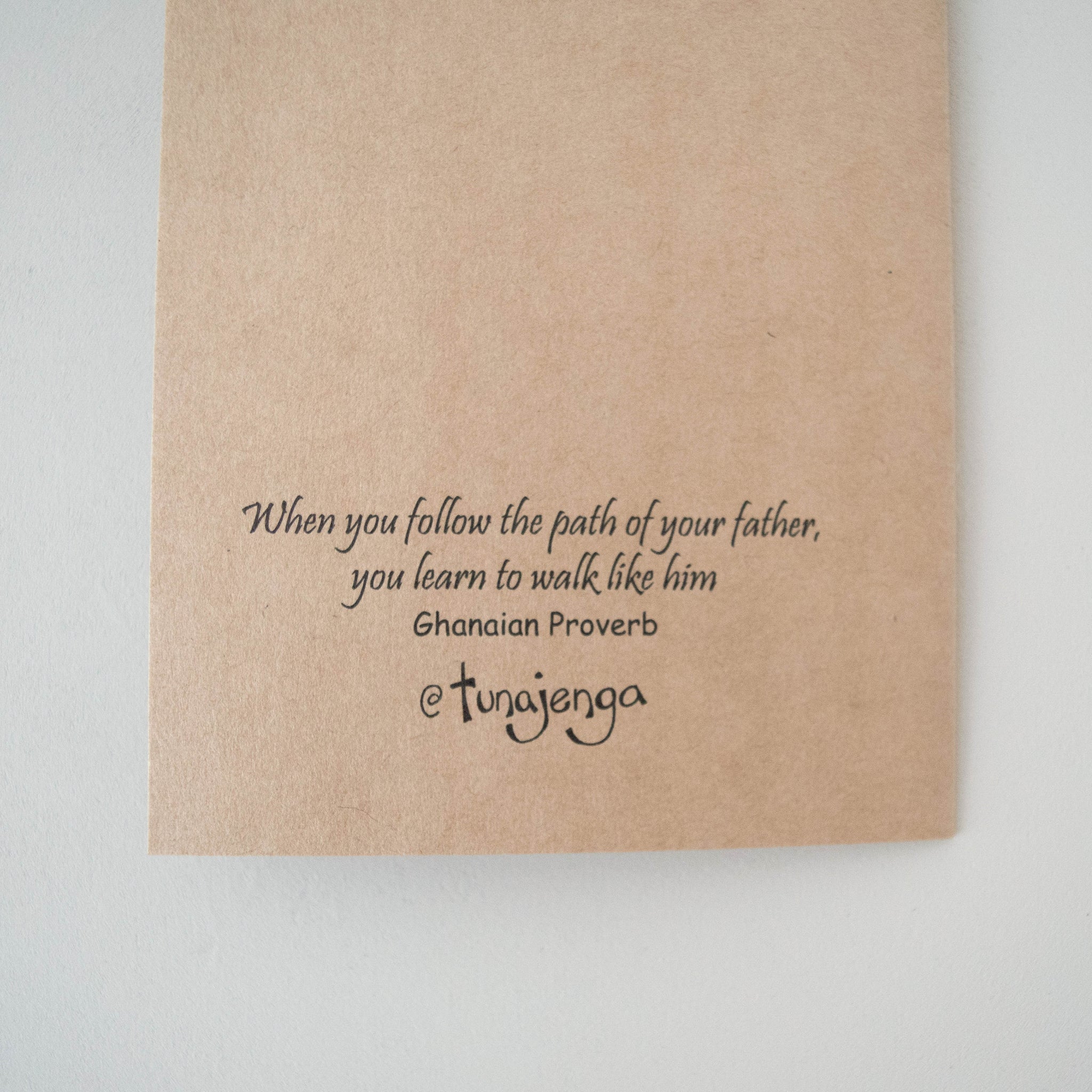 Father's Day Card - Kenyan materials and design for a fair trade social enterprise