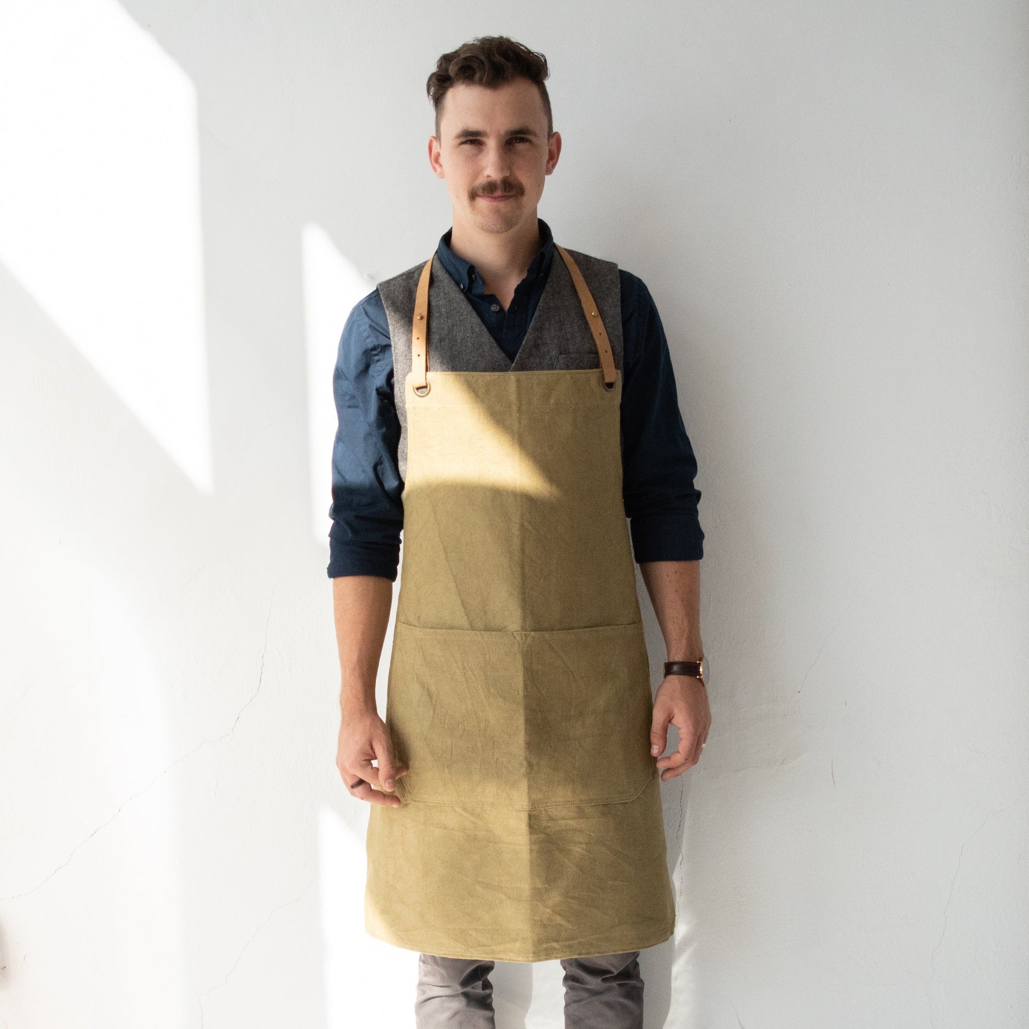 Canvas & Leather Apron - Kenyan materials and design for a fair trade boutique