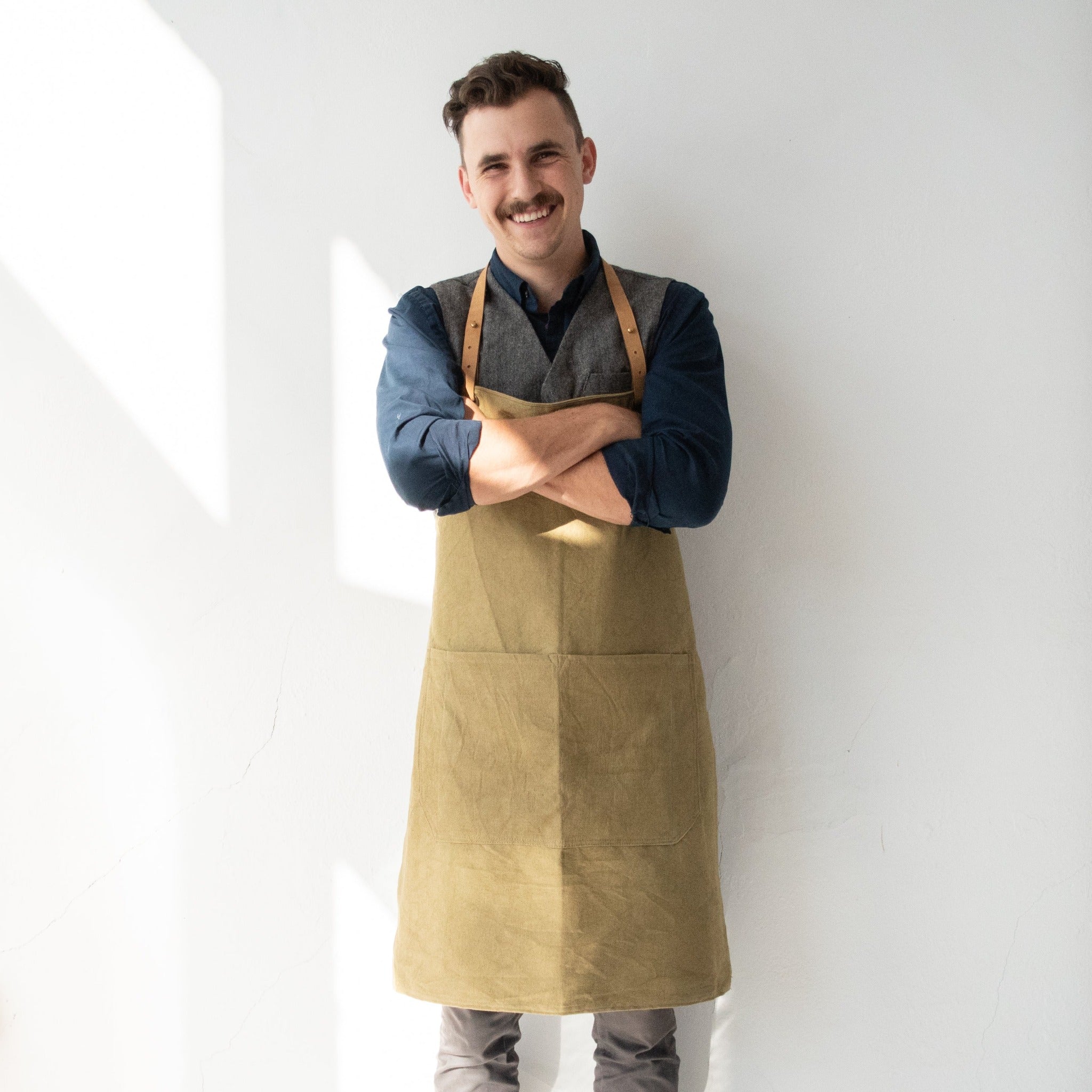 Canvas & Leather Apron - Kenyan materials and design for a fair trade boutique