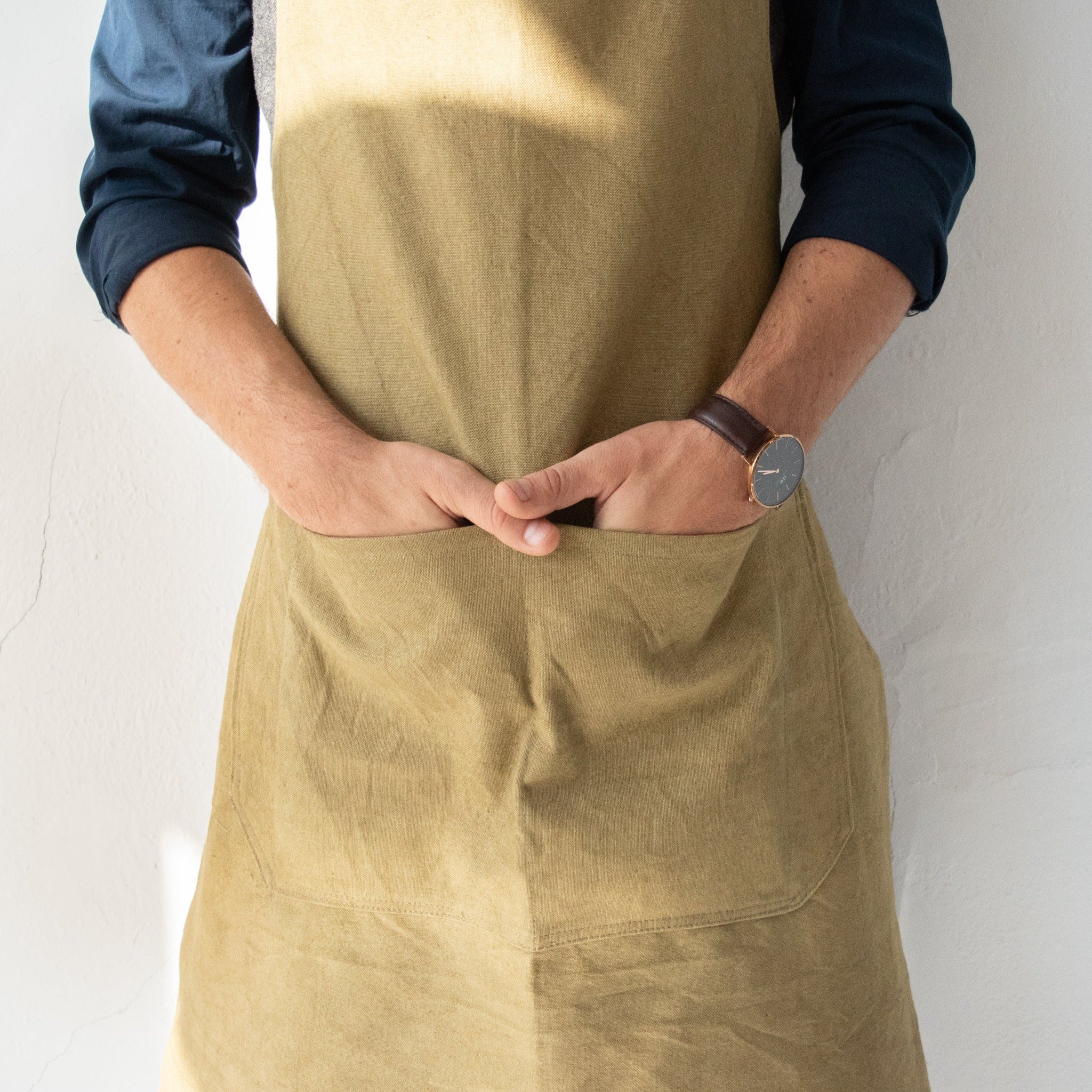 Canvas & Leather Apron - Kenyan materials and design for a fair trade boutique