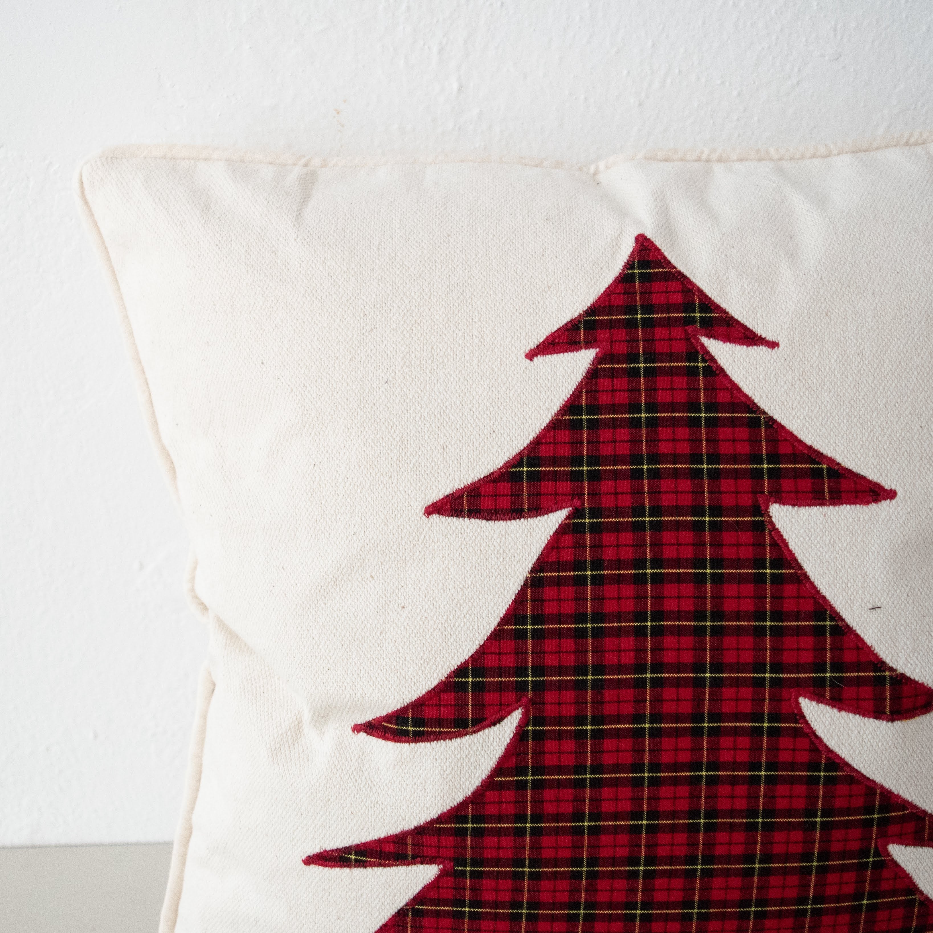 Maasai Christmas Tree Pillow - Kenyan materials and design for a fair trade social enterprise