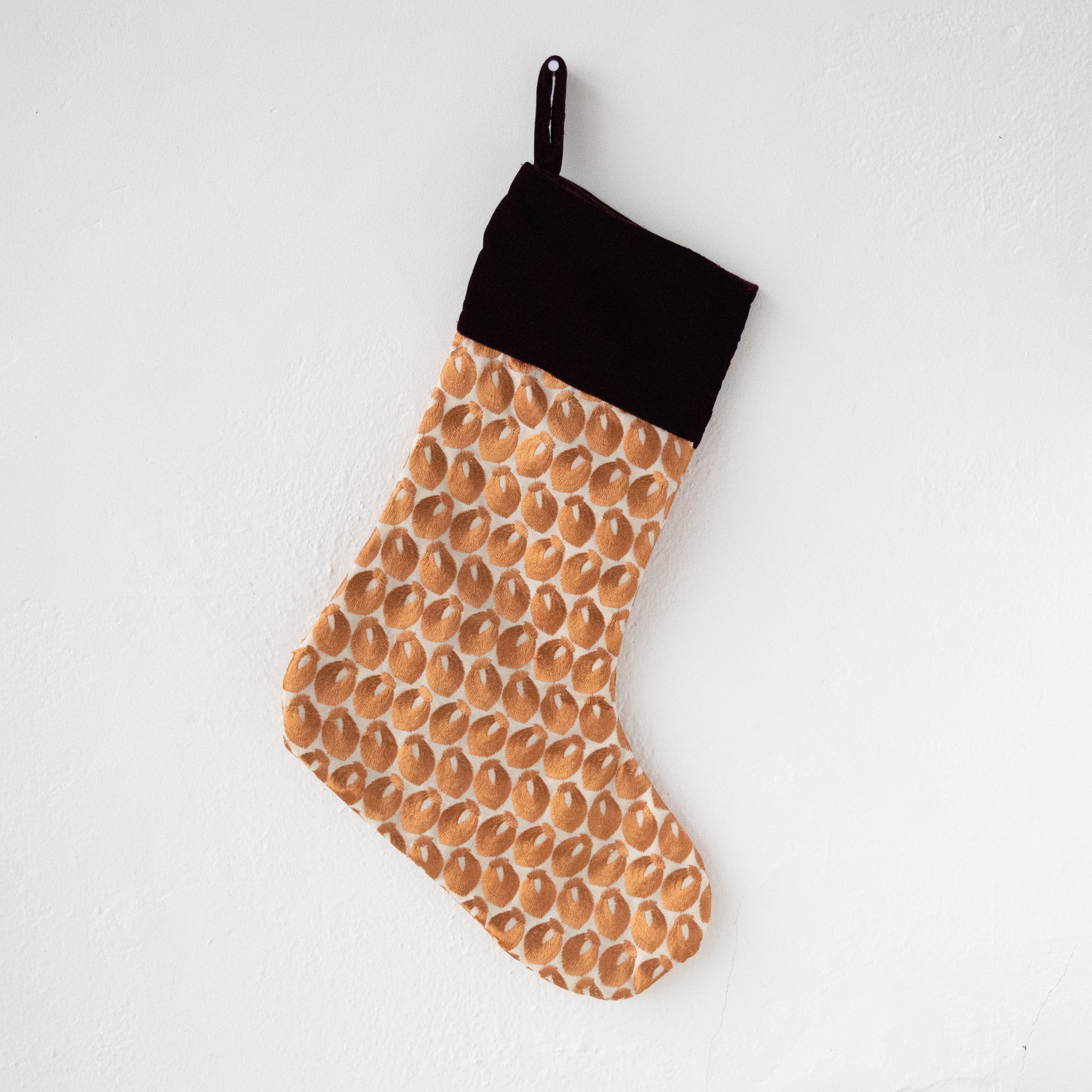 Velvet & Gold Stocking - Kenyan materials and design for a fair trade social enterprise