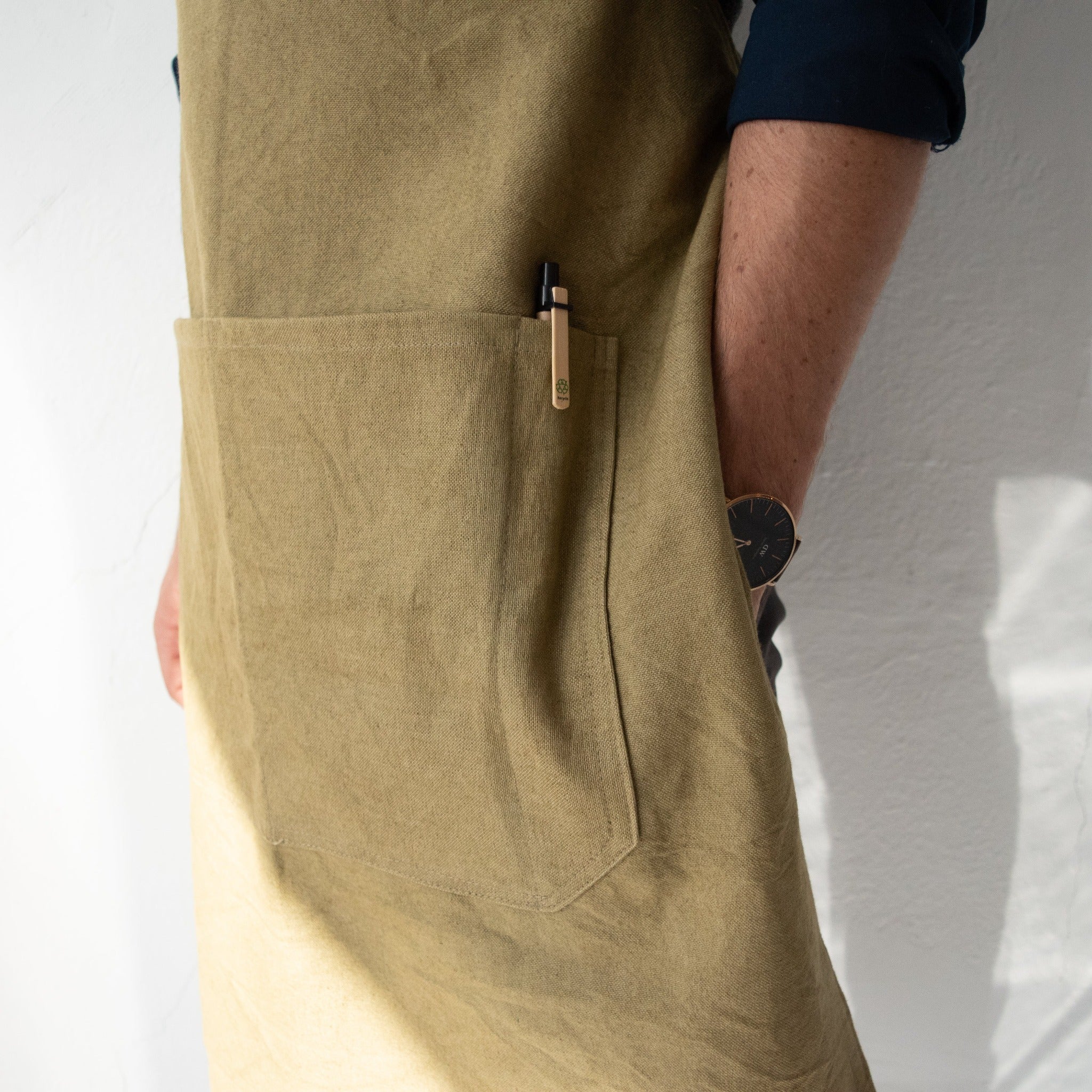 Canvas & Leather Apron - Kenyan materials and design for a fair trade boutique