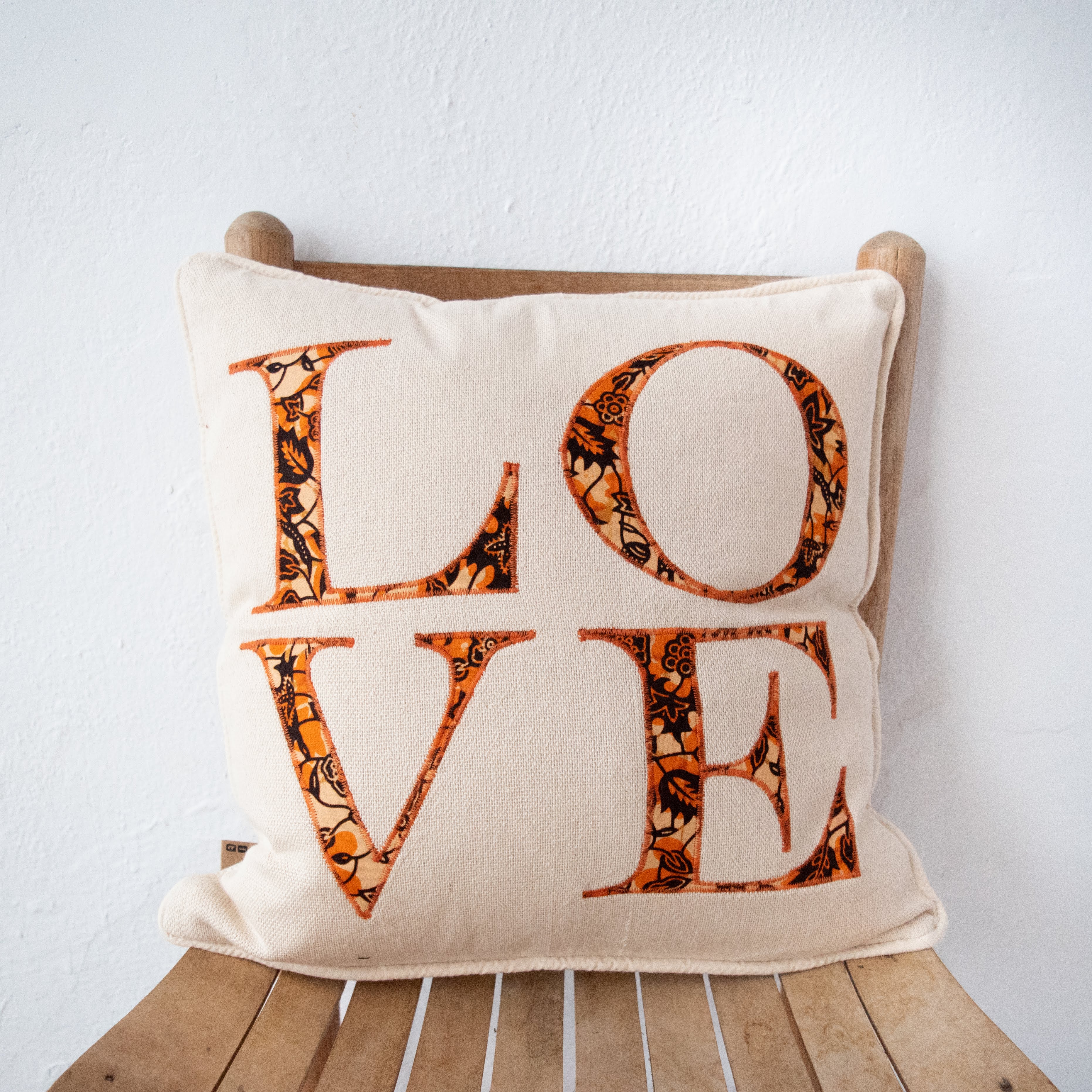 LOVE Pillow - Kenyan materials and design for a fair trade social enterprise