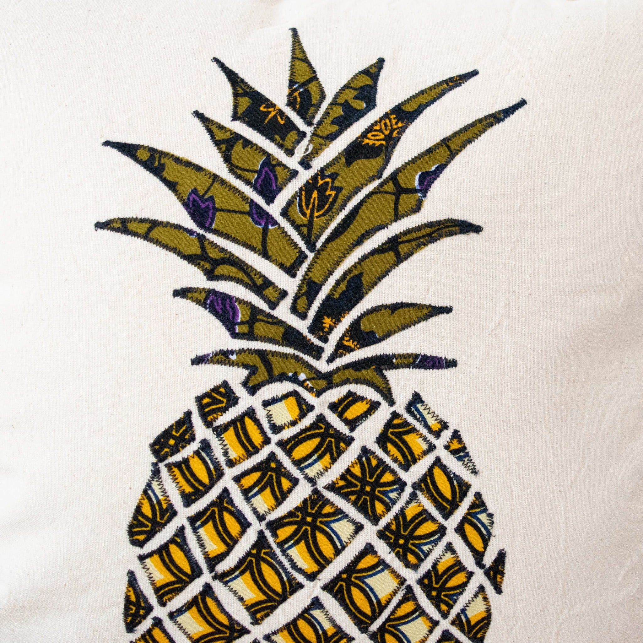 Pineapple Pillow - Kenyan materials and design for a fair trade boutique