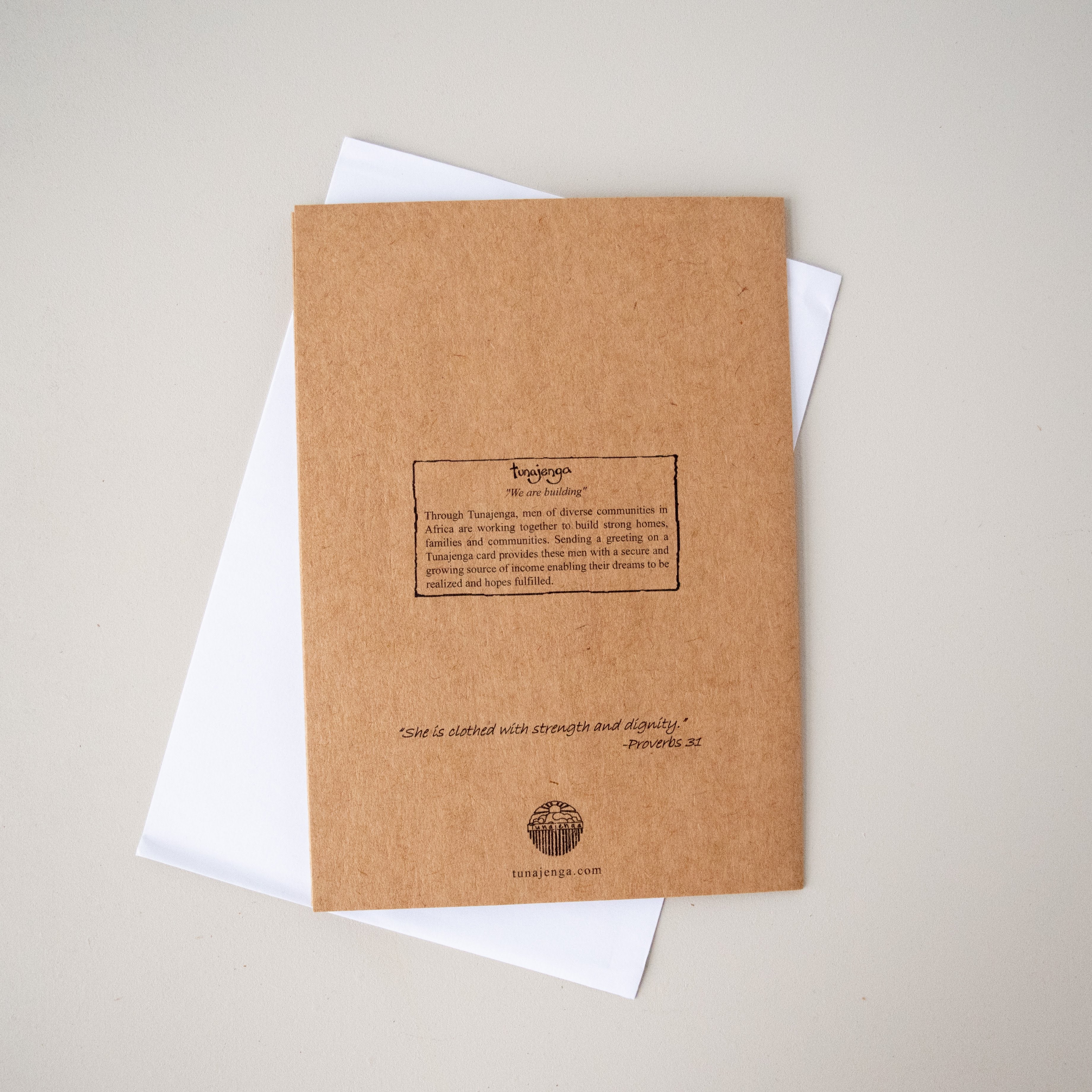 Dignity Card - Kenyan materials and design for a fair trade boutique