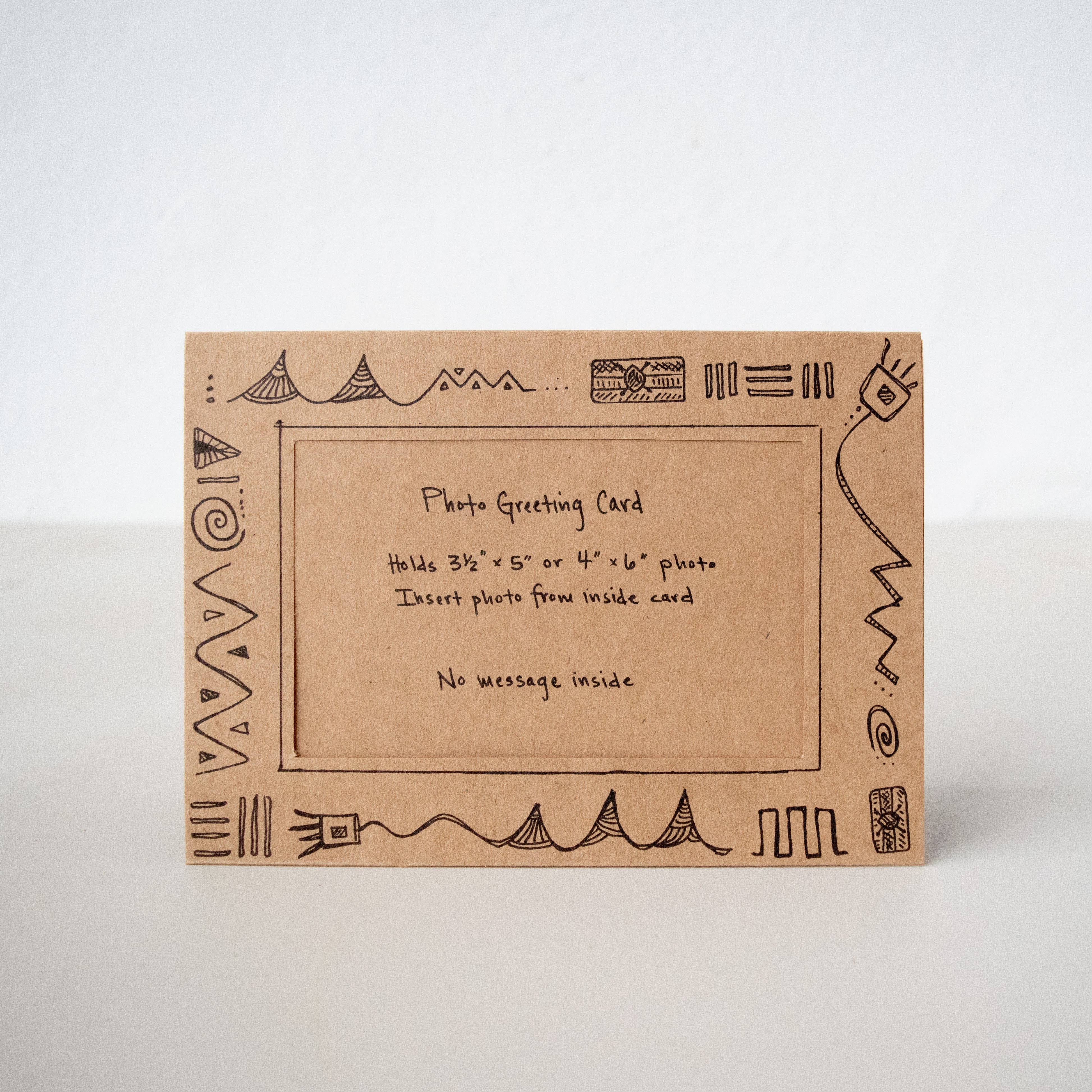 Photo Greeting Card - Kenyan materials and design for a fair trade social enterprise