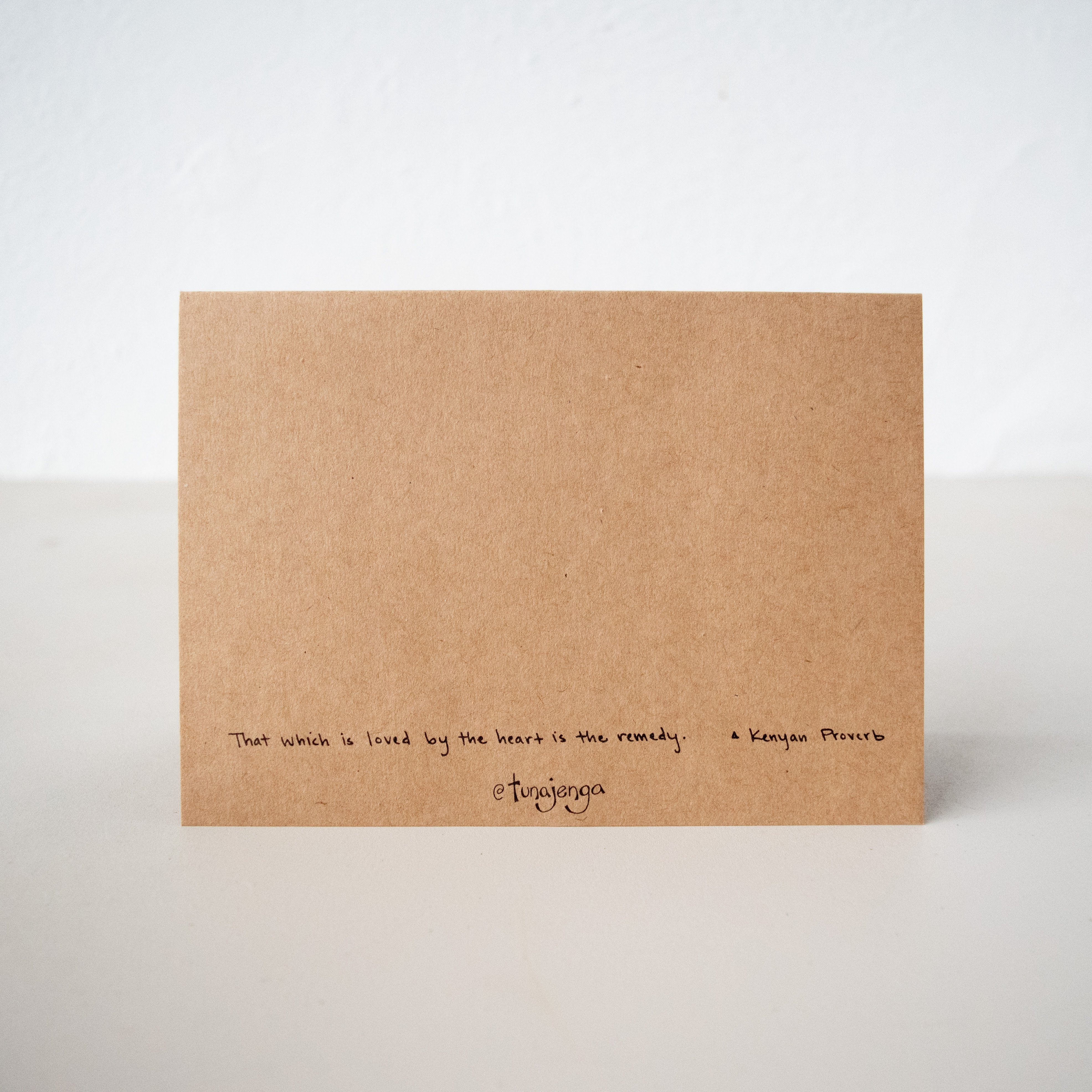 Photo Greeting Card - Kenyan materials and design for a fair trade social enterprise