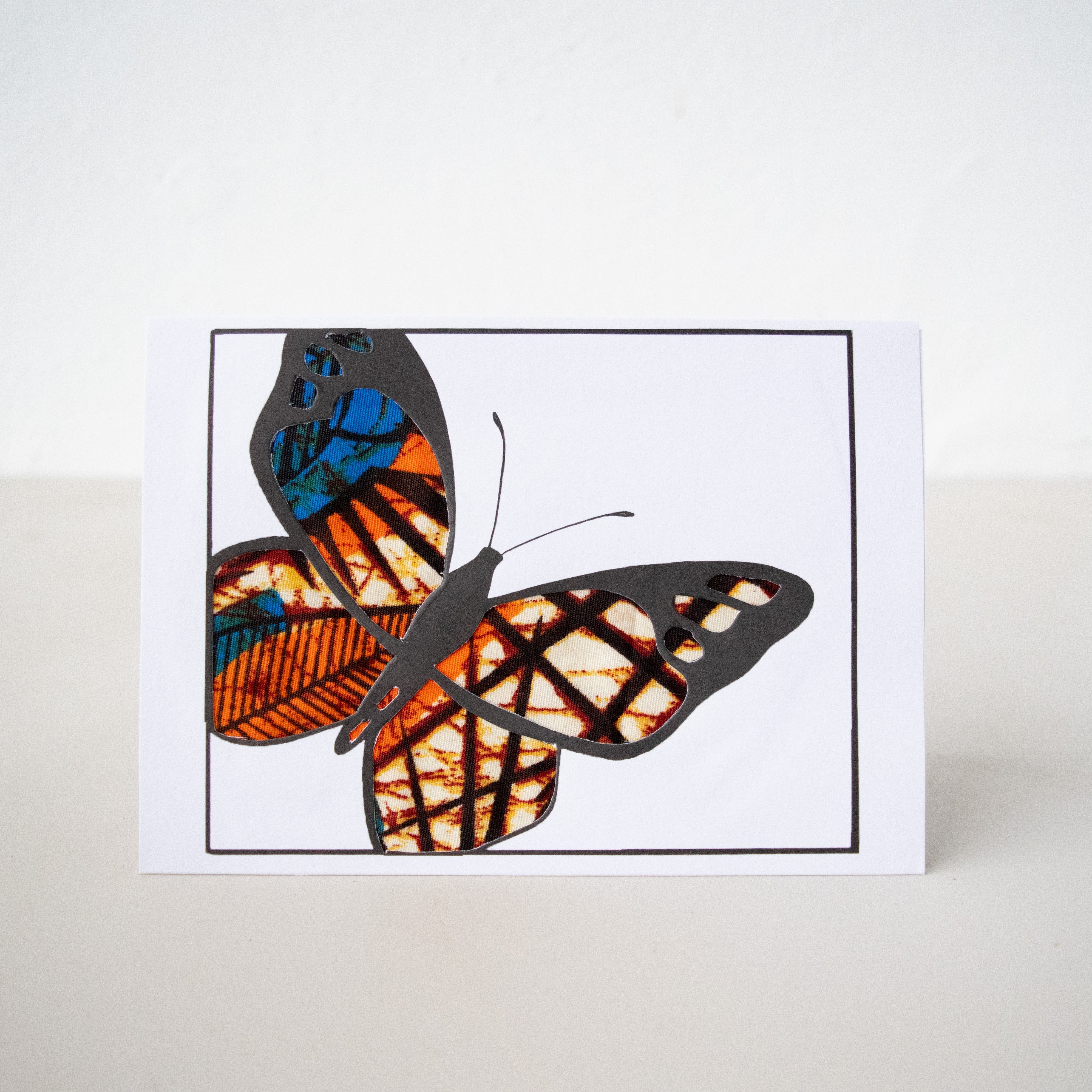 Butterfly Card - Kenyan materials and design for a fair trade boutique