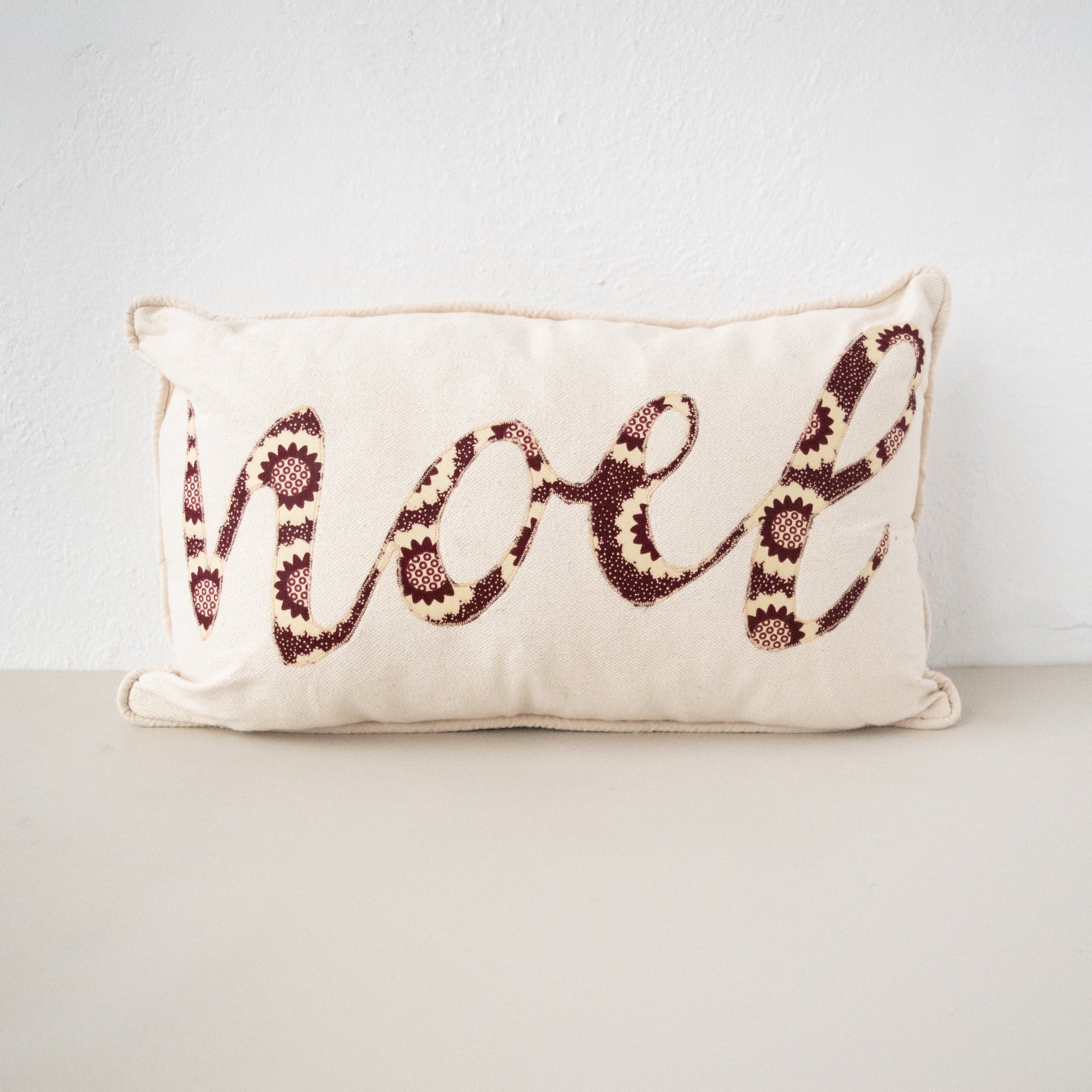 Noel Pillow - Kenyan materials and design for a fair trade boutique