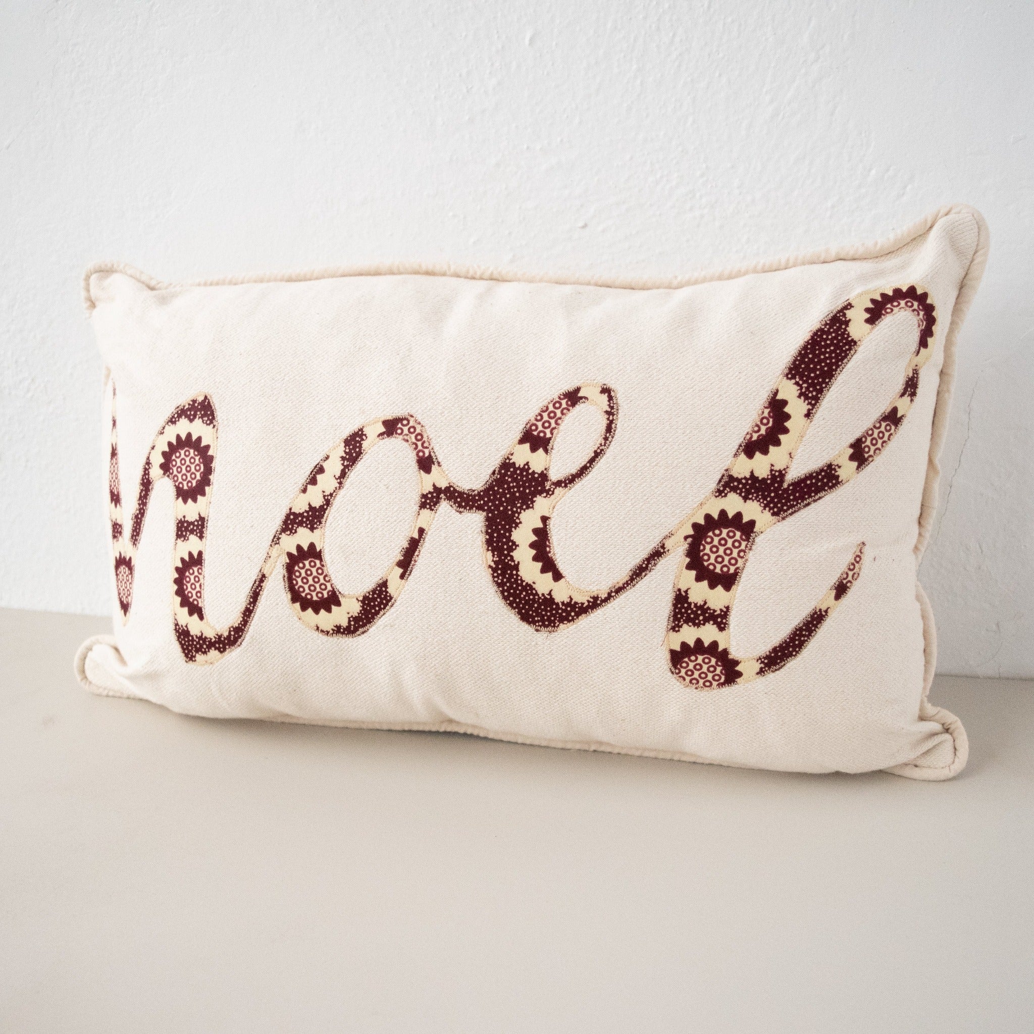 Noel Pillow - Kenyan materials and design for a fair trade boutique