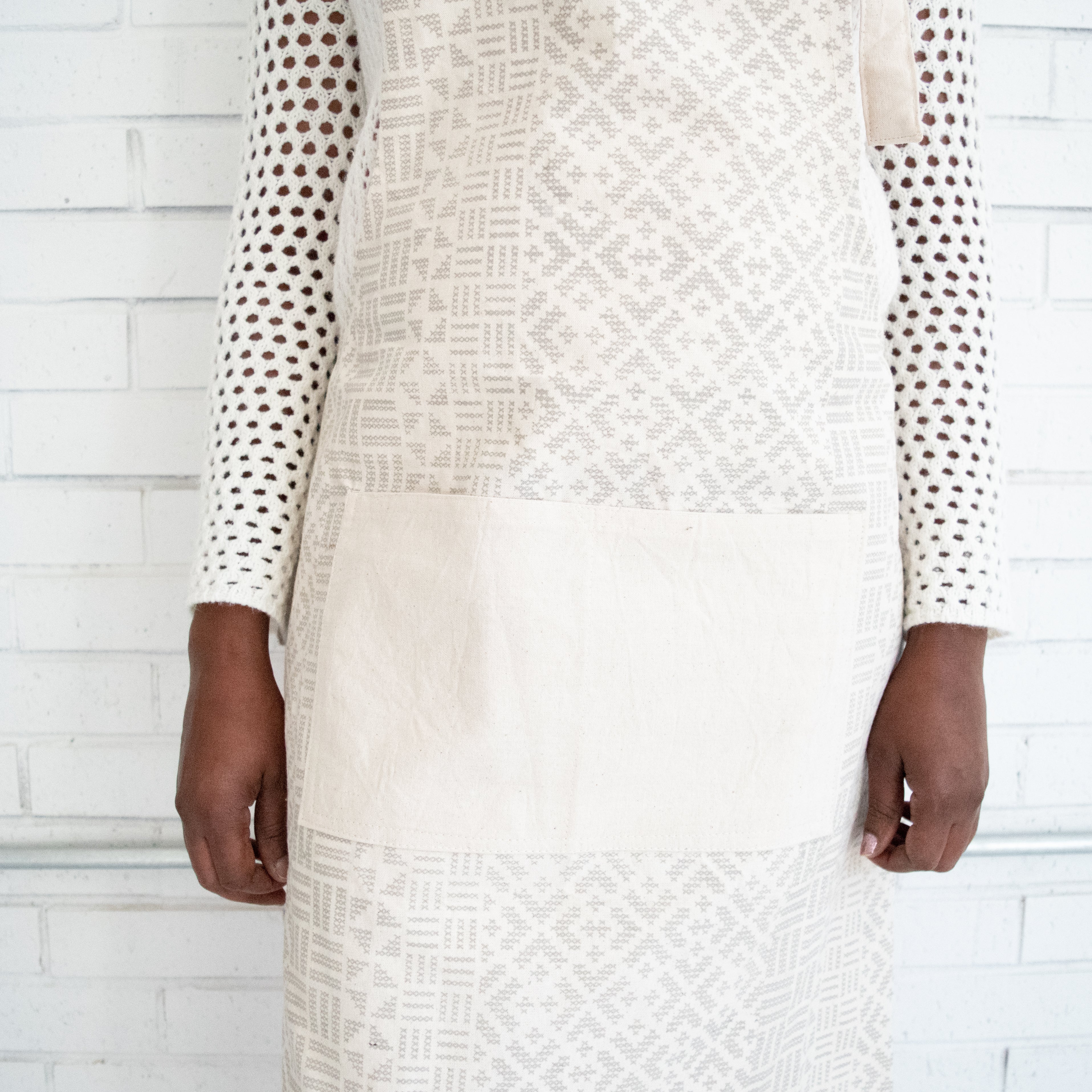 Canvas Apron - cotton canvas apron handmade by the women of Amani Kenya for a Fair Trade social enterprise