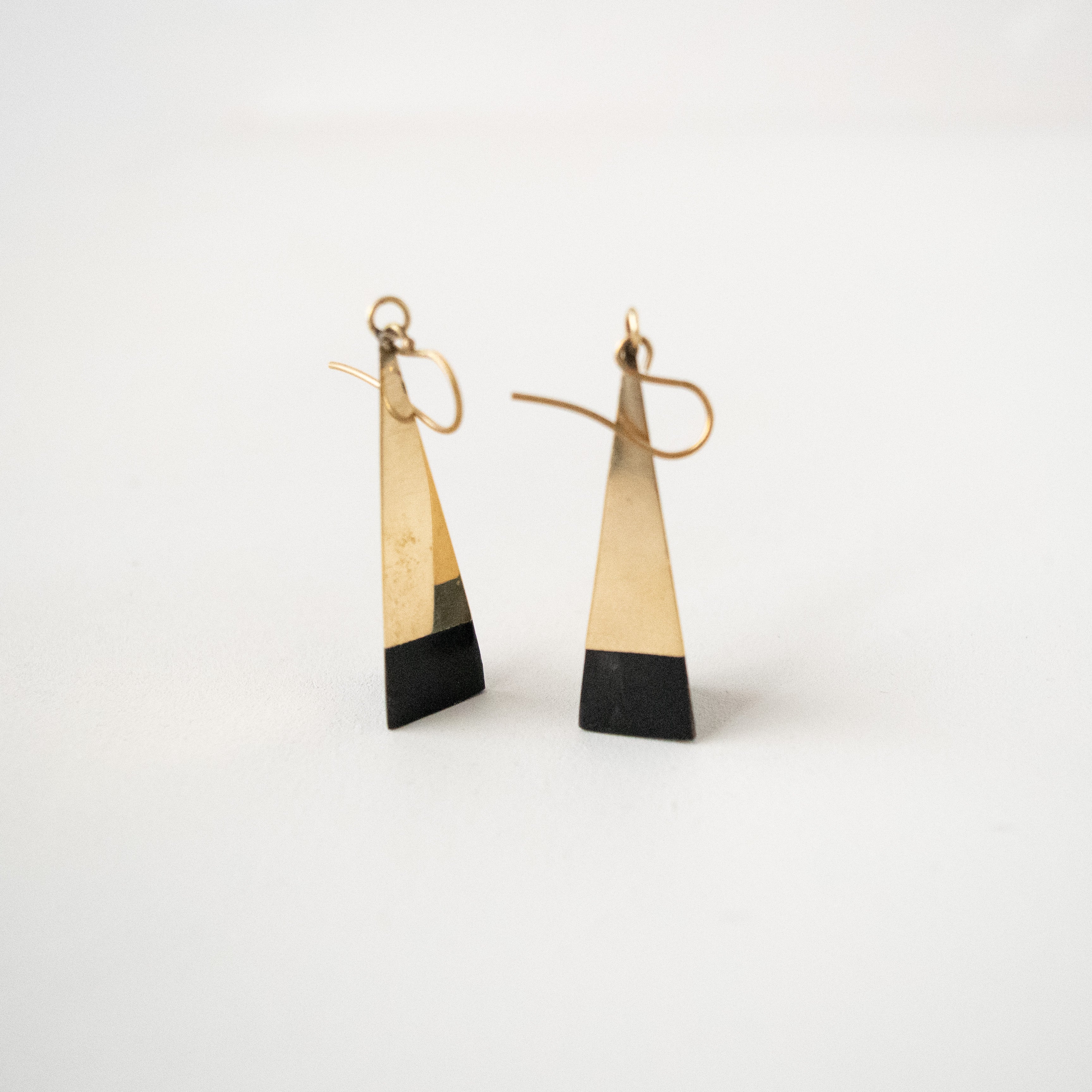 Pyramid Earrings - handmade by market artisans using Kenyan materials for a Fair Trade social enterprise