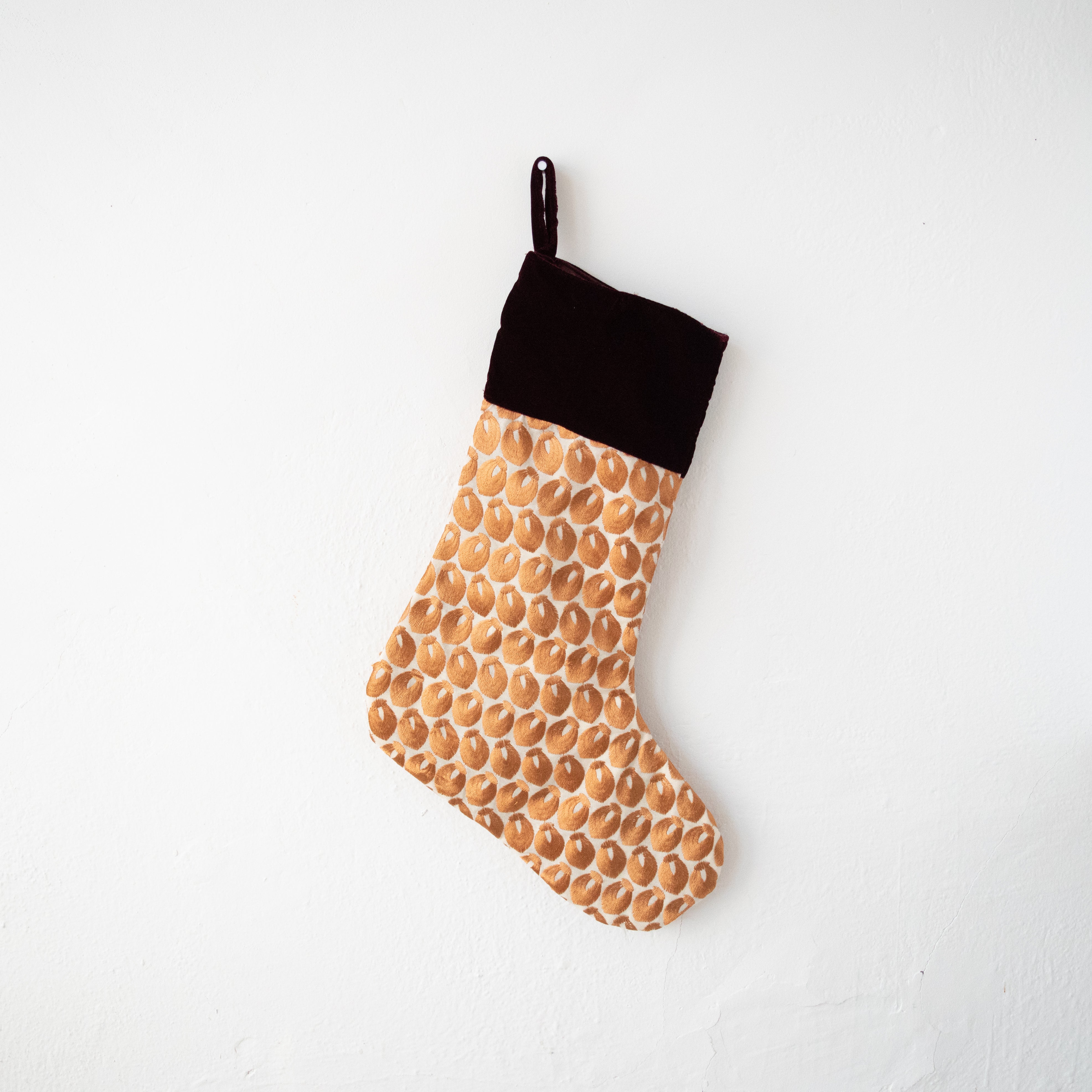 Velvet & Gold Stocking - Kenyan materials and design for a fair trade social enterprise