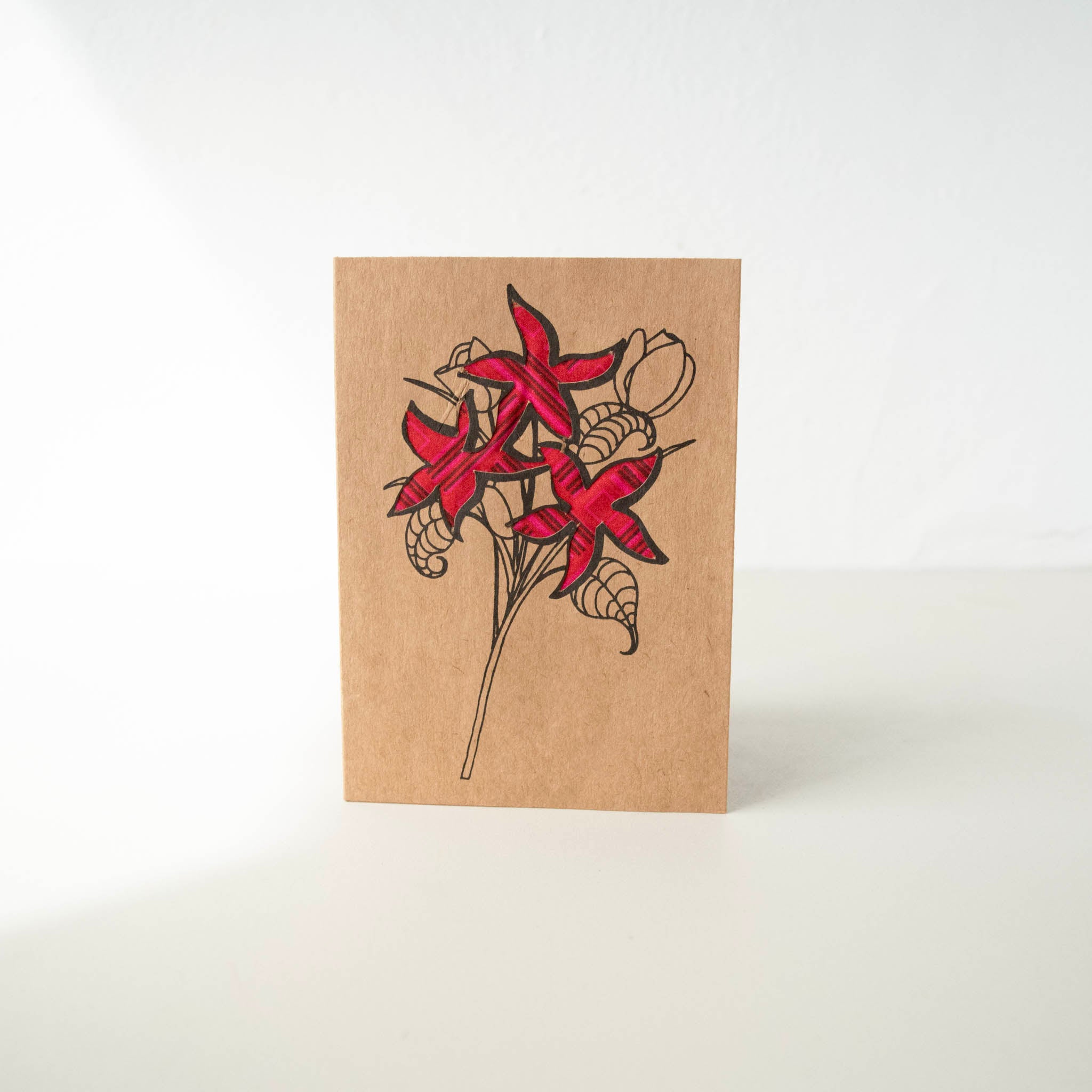 Bouquet Card - Kenyan materials and design for a fair trade social enterprise
