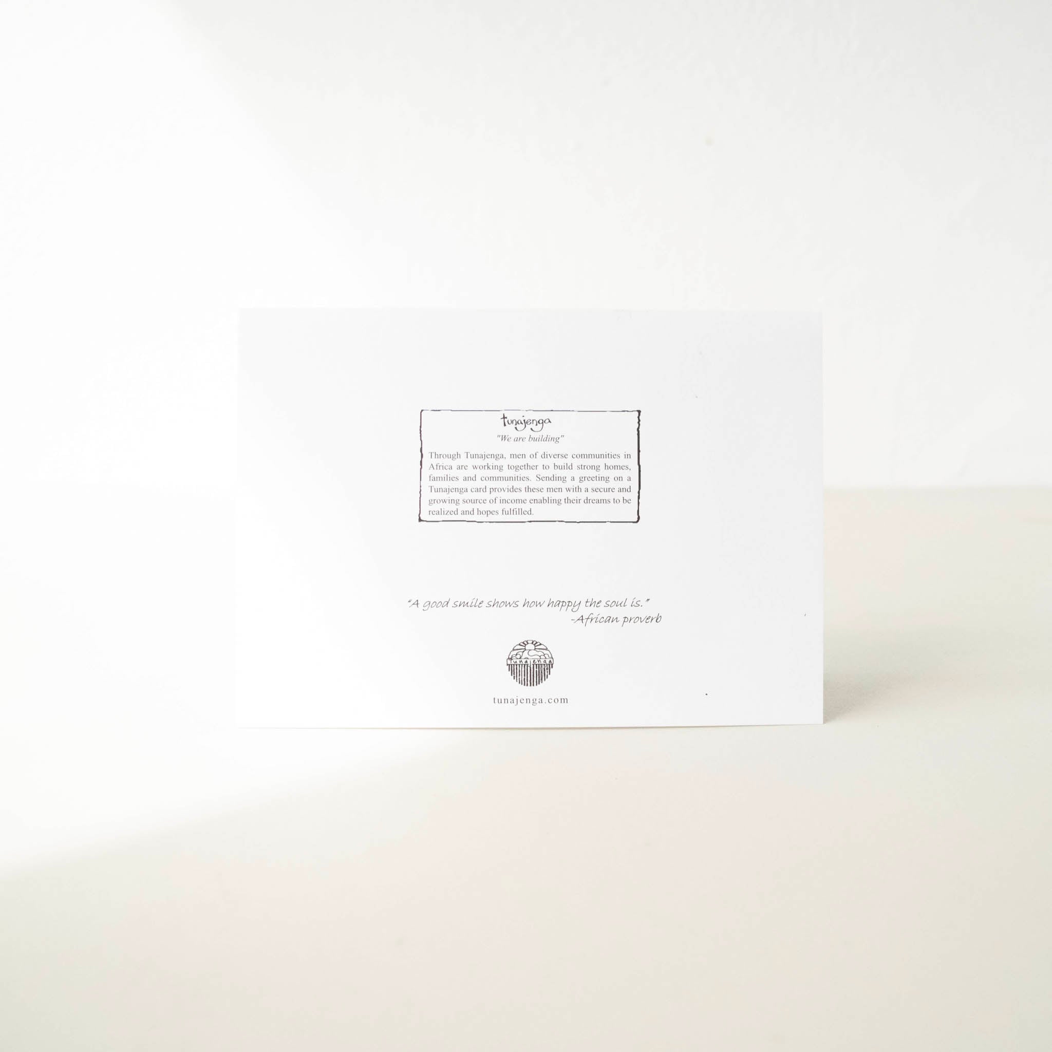 Congratulations Card - Kenyan materials and design for a fair trade boutique