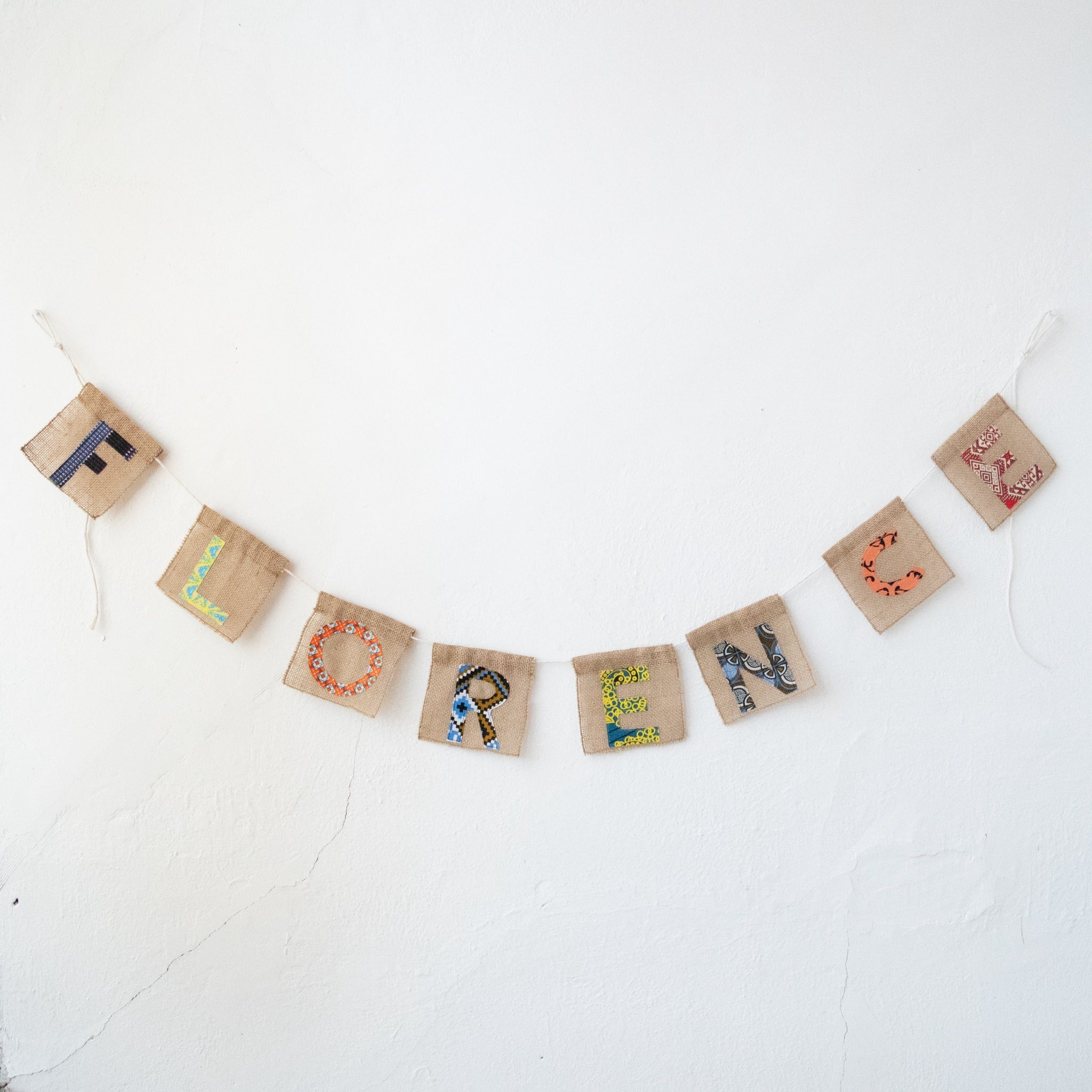 Alphabet Letters - Kenyan materials and design for a fair trade boutique