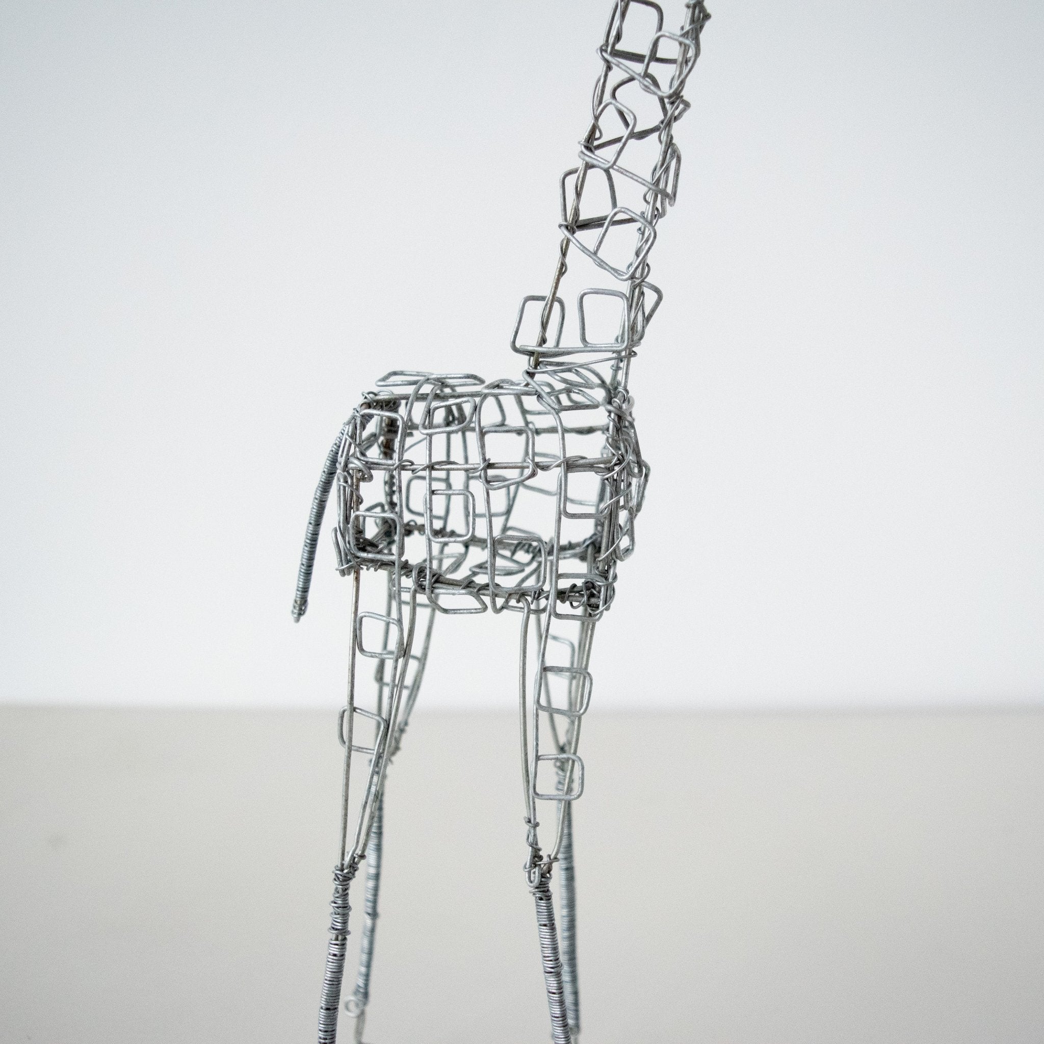 Wire Giraffe-Hand made by Kenyan artisans for a fair trade social enterprise