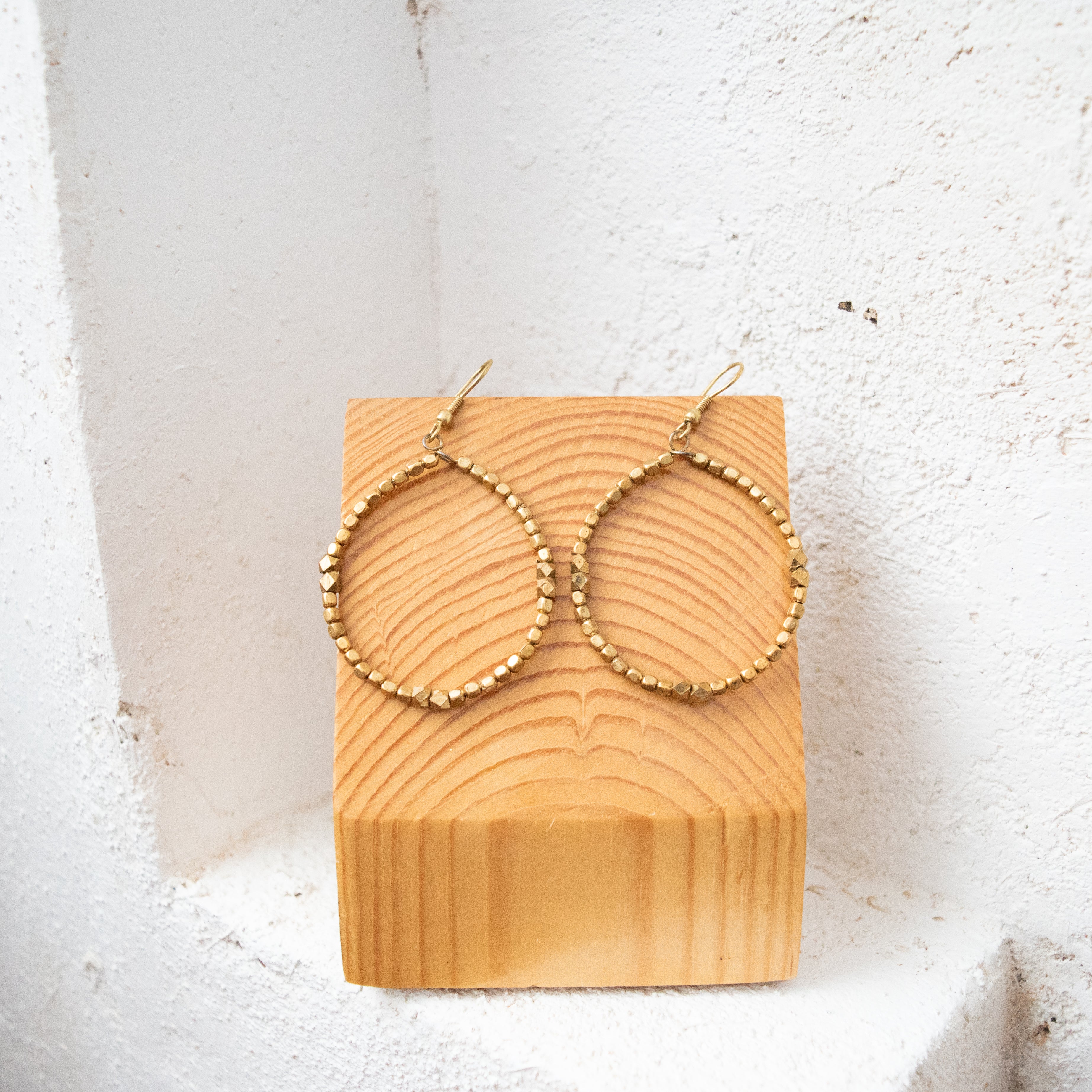 Hoop Earrings - Kenyan materials and design for a fair trade social enterprise