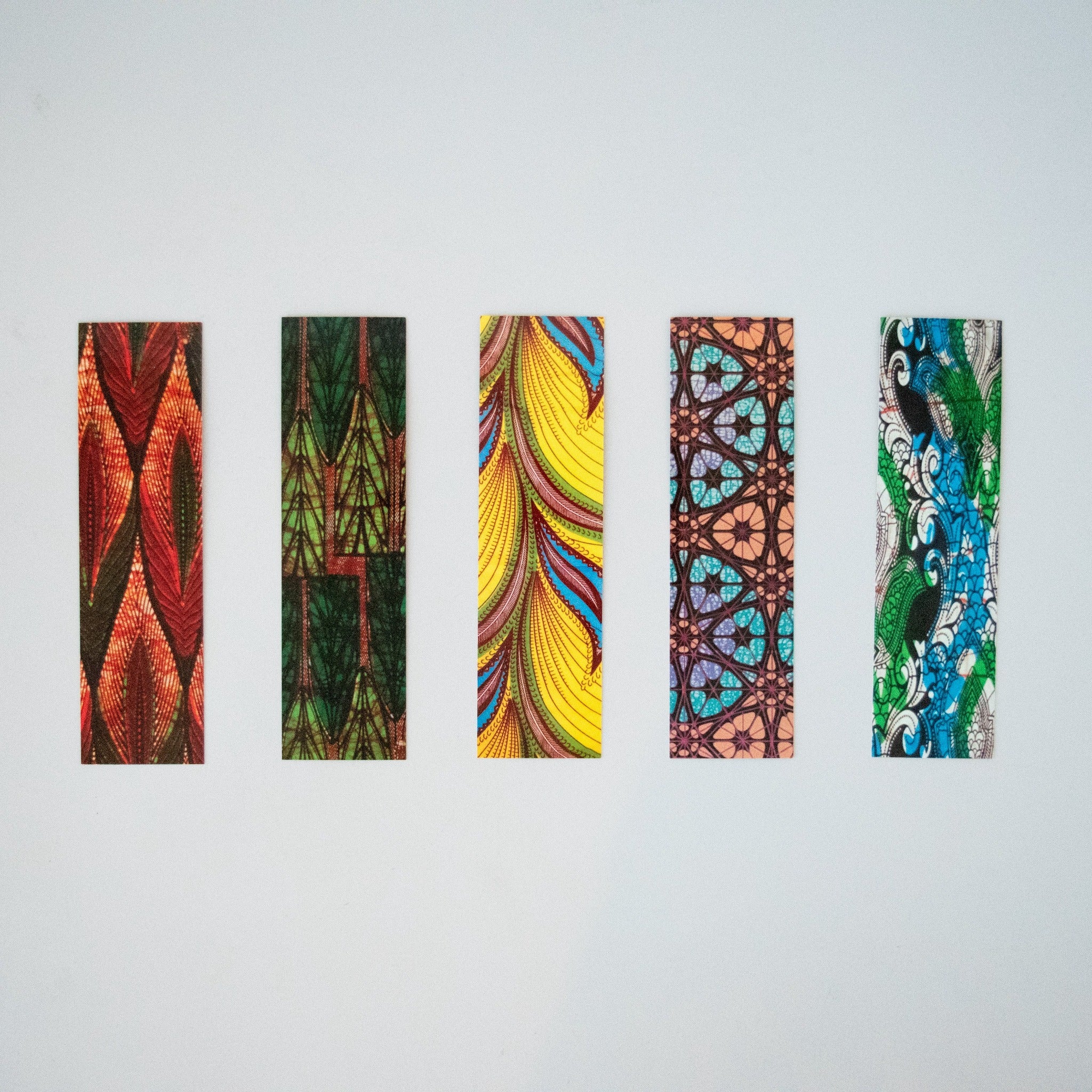 African Print Bookmark - Kenyan materials and design for a fair trade boutique