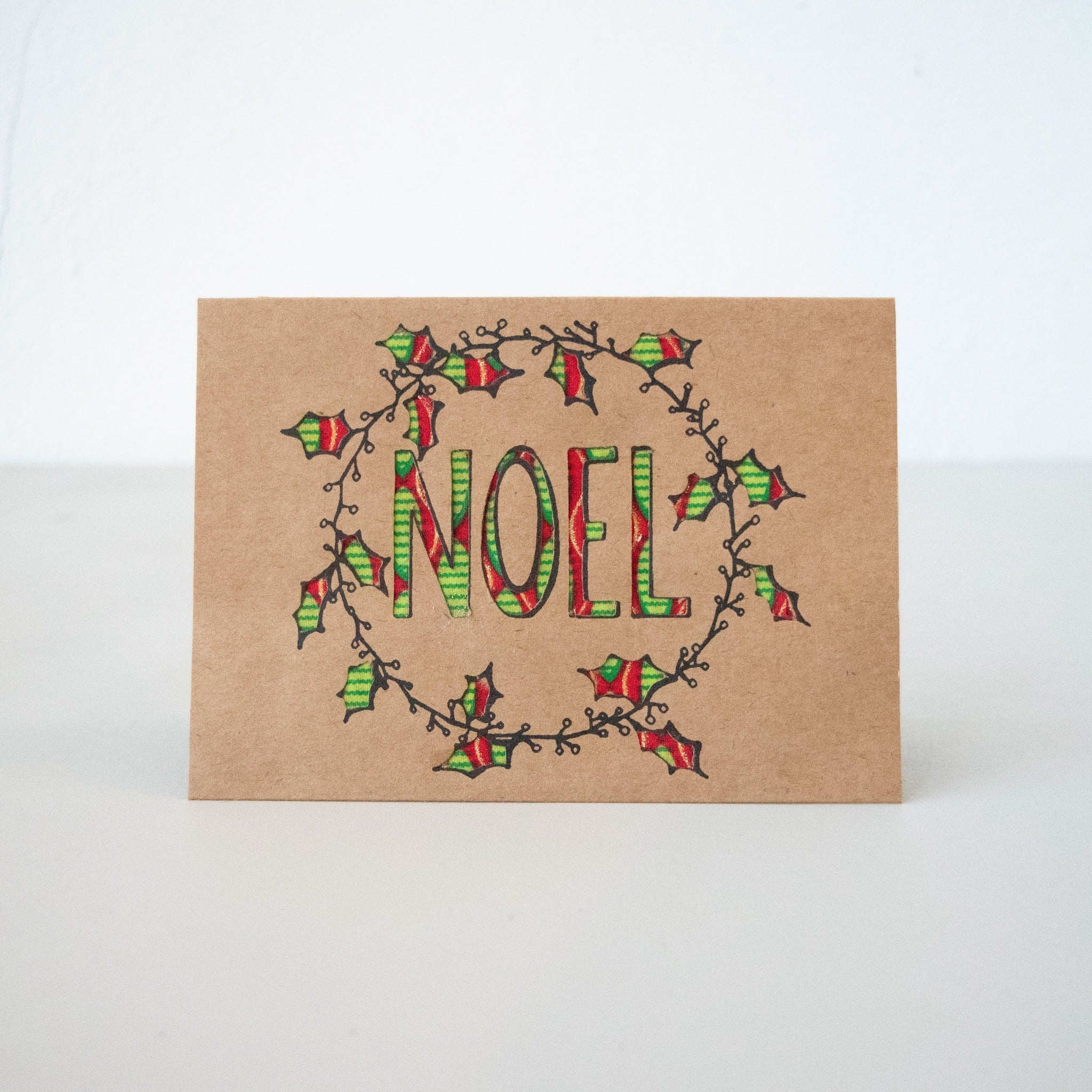 Christmas Noel Card - Kenyan materials and design for a fair trade social enterprise