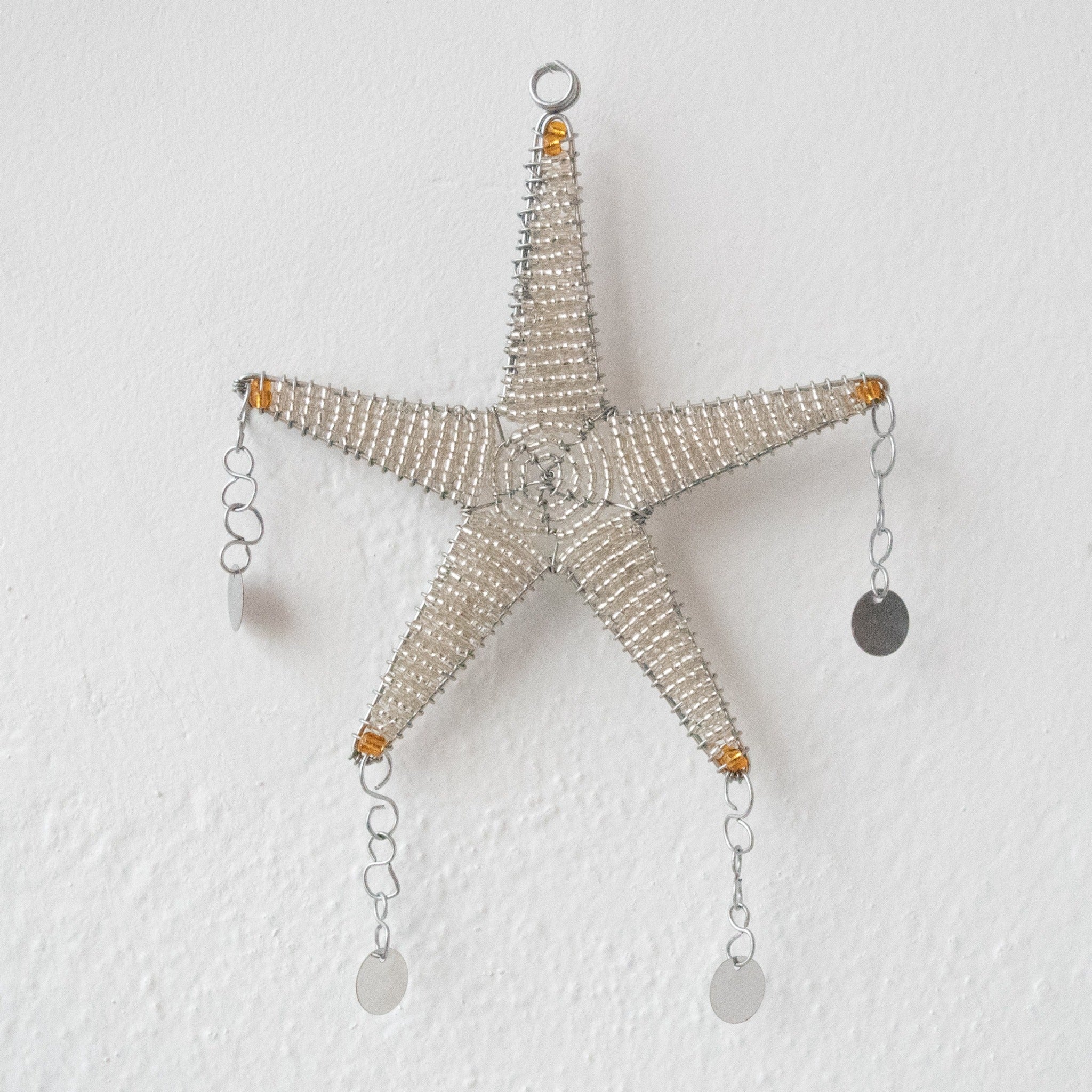 Shanga Star Ornament - Kenyan materials and design for a fair trade boutique