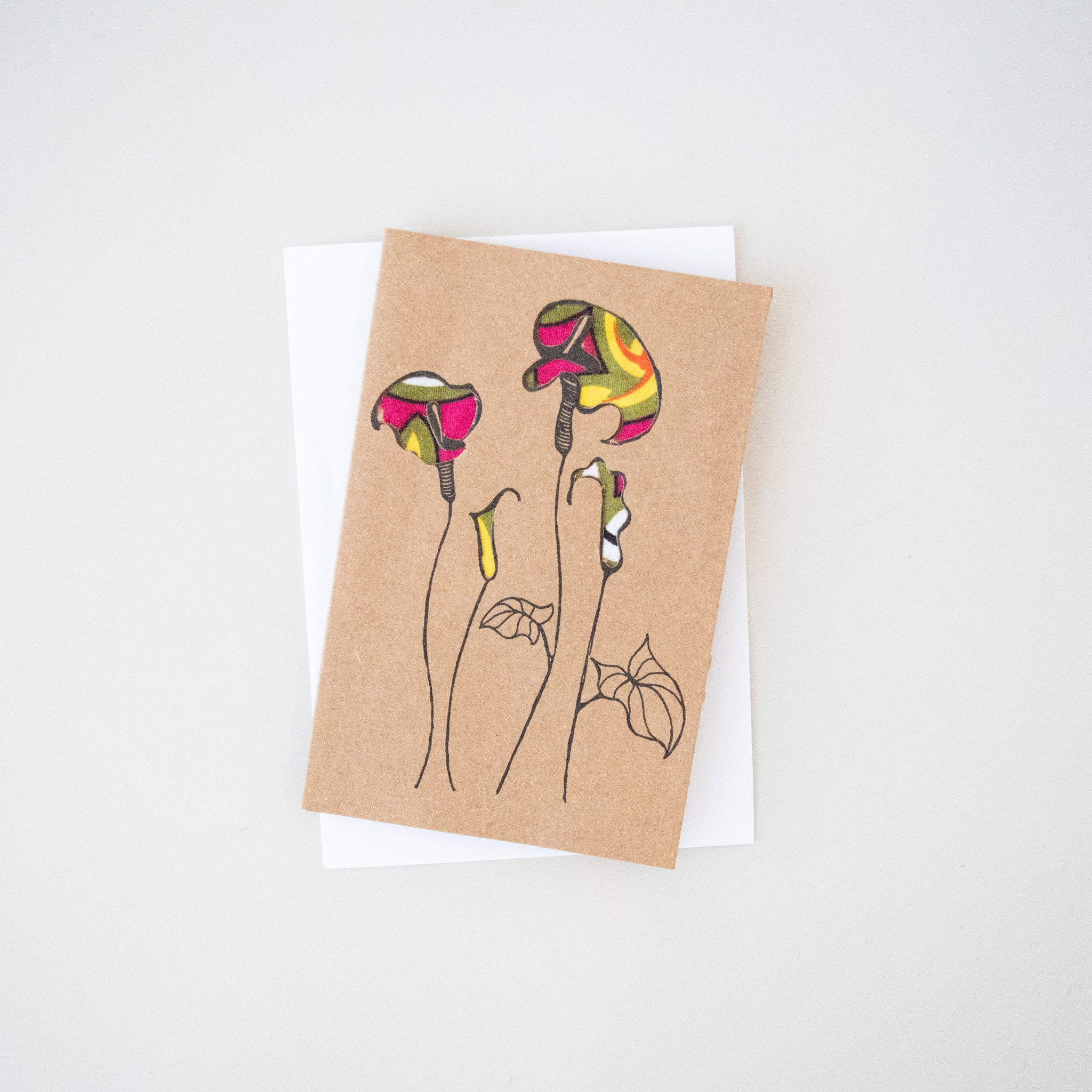 Peace Lily Card - Kenyan materials and design for a fair-trade social enterprise