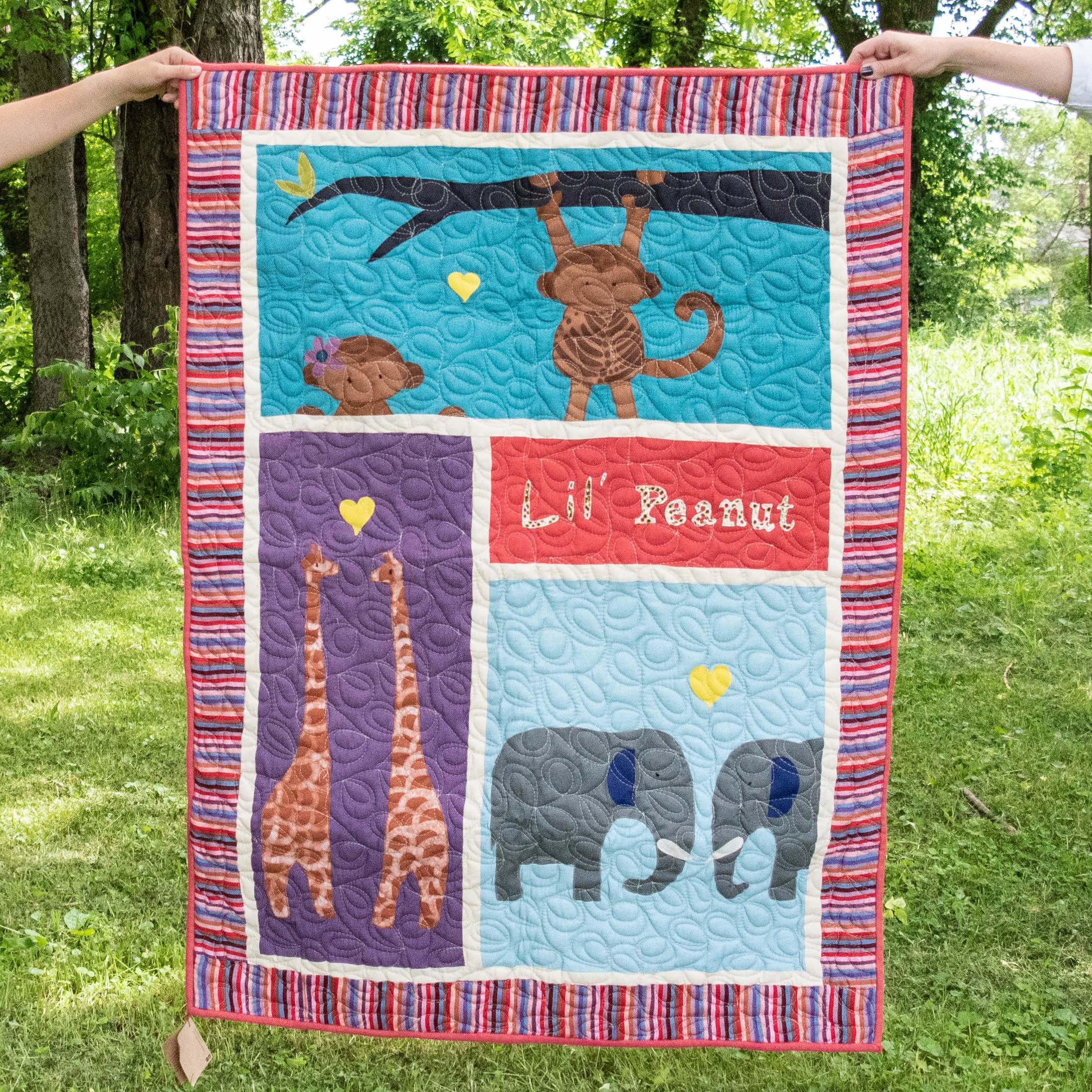 Lil Peanut' Baby Quilt - Kenyan materials and design for a fair trade social enterprise
