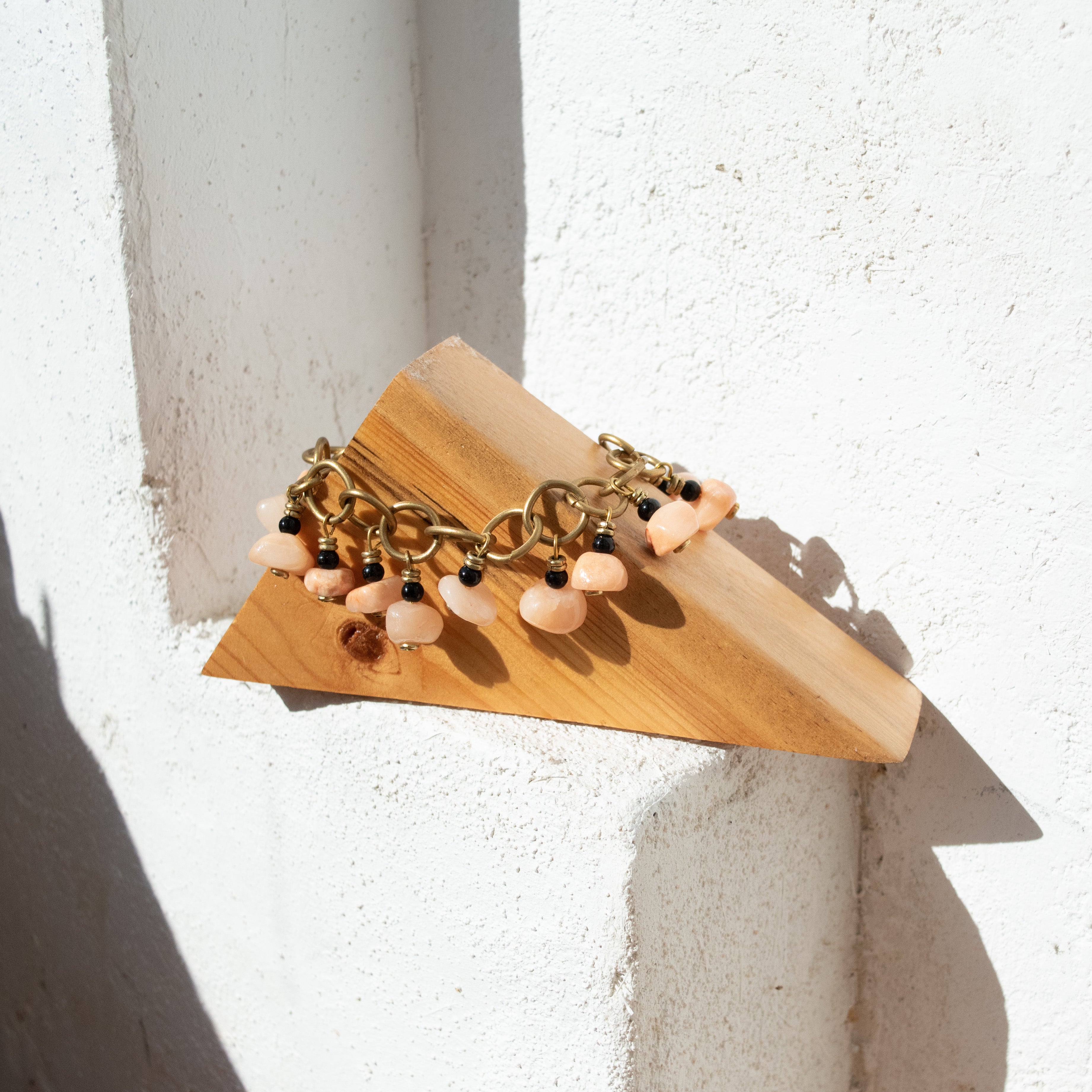 Moonstone Charm Bracelet - Kenyan materials and design for a fair trade social enterprise