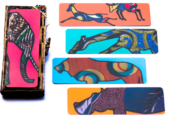 Safari Bookmark Set - Kenyan materials and design for a fair trade boutique