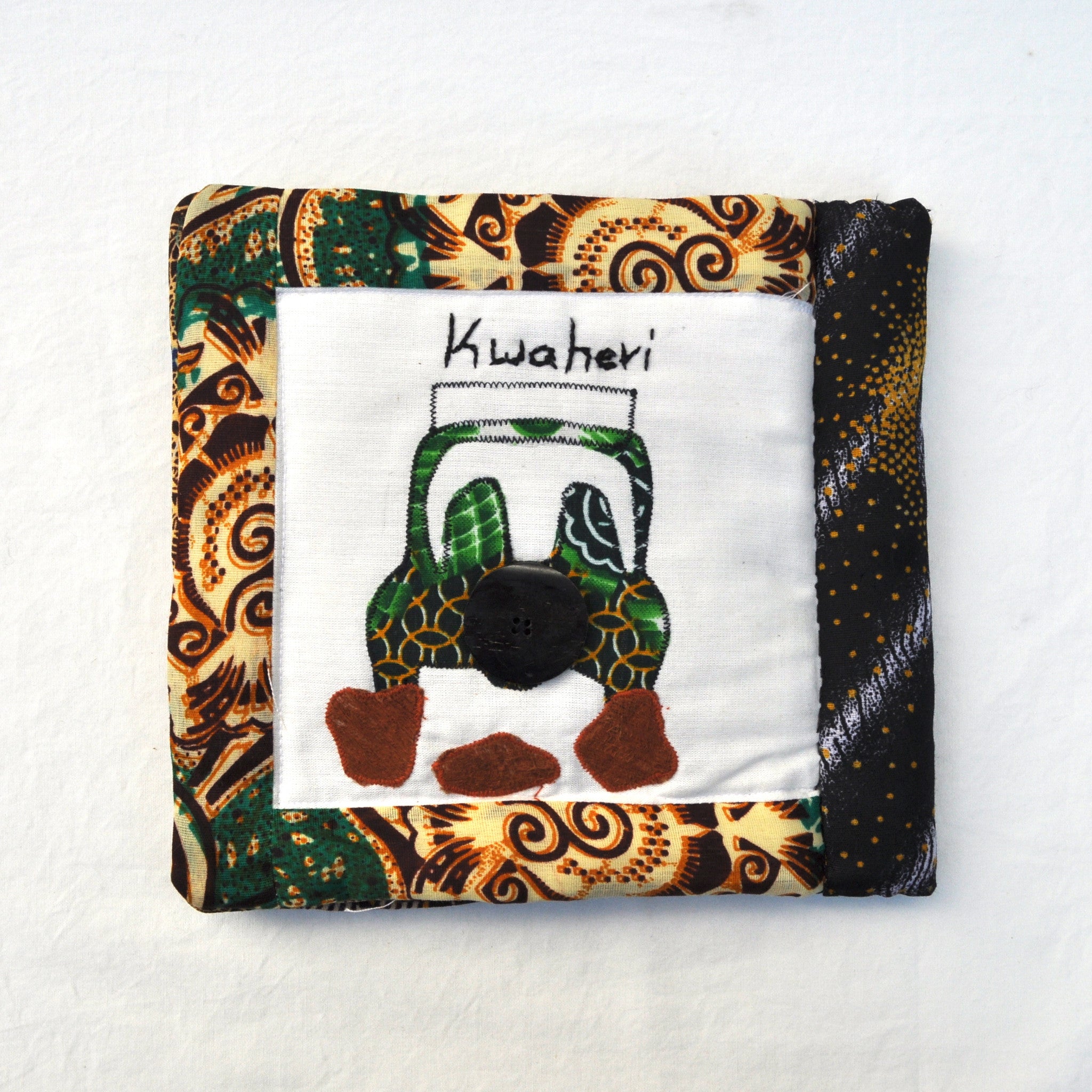 Safari Baby Book - Kenyan materials and design for a fair trade boutique