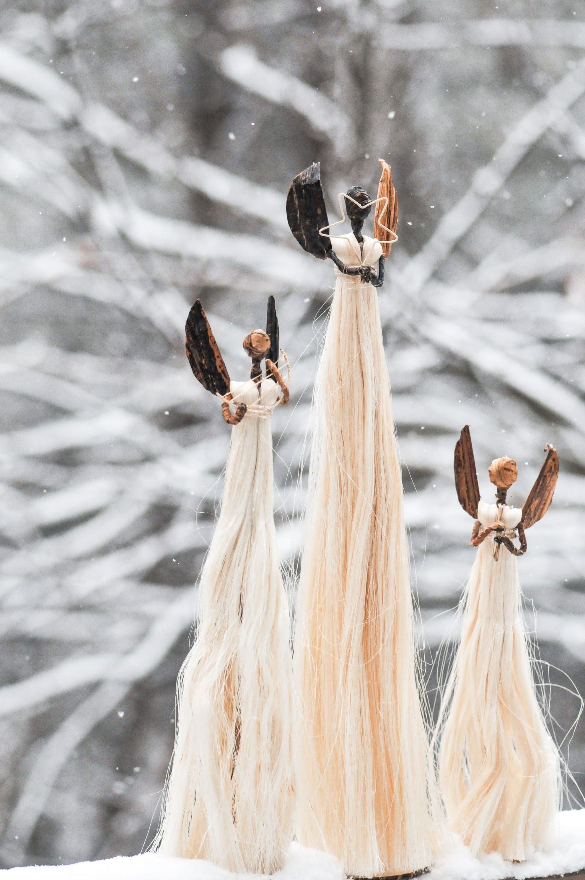 Sisal Angel Figures - Kenyan materials and design for a fair trade social enterprise