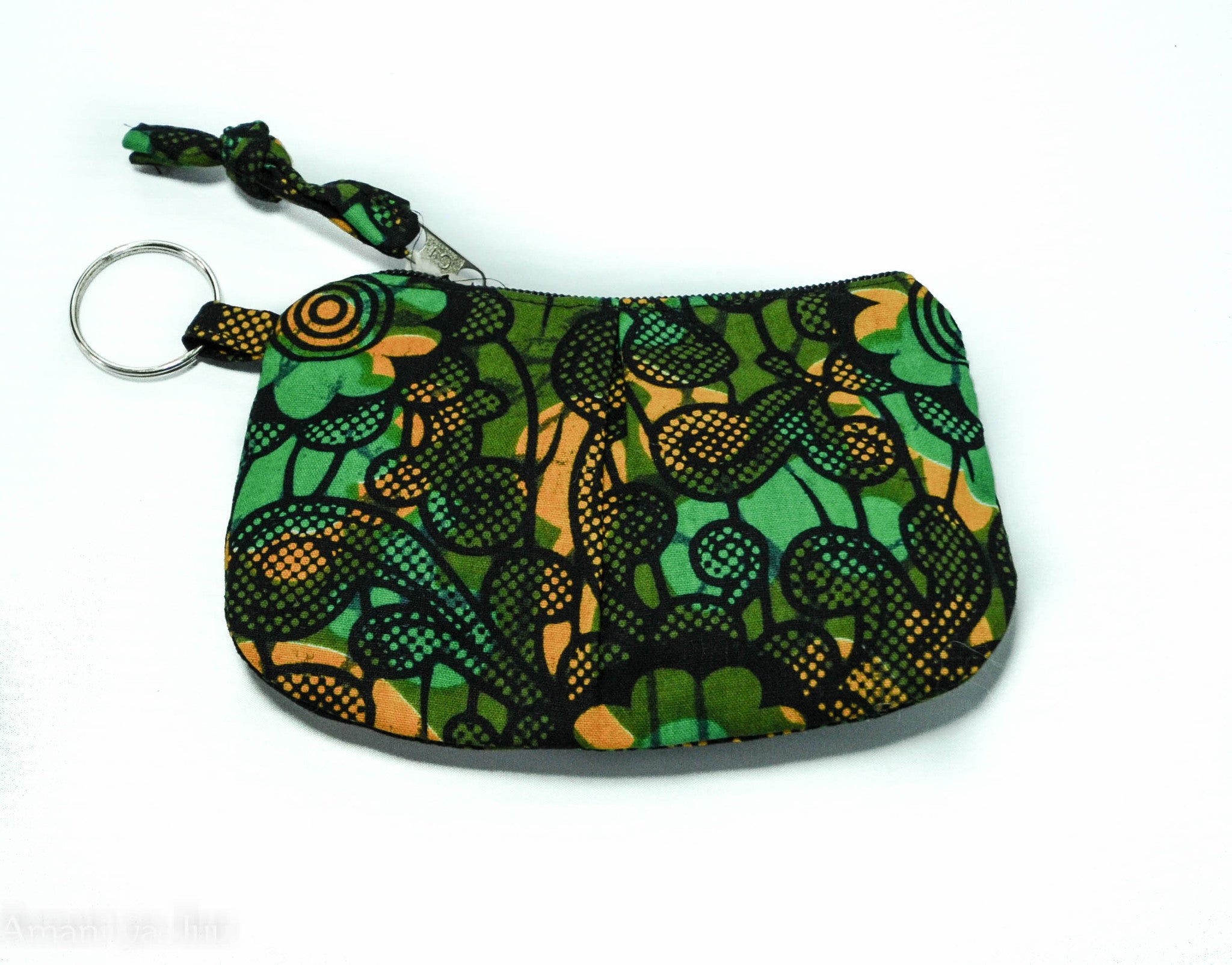 Pleated African Coin Purse - Kenyan materials and design for a fair trade boutique
