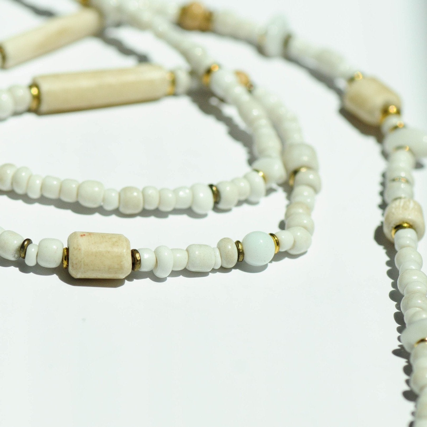 Beach Strand Necklace - Kenyan materials and design for a fair trade boutique