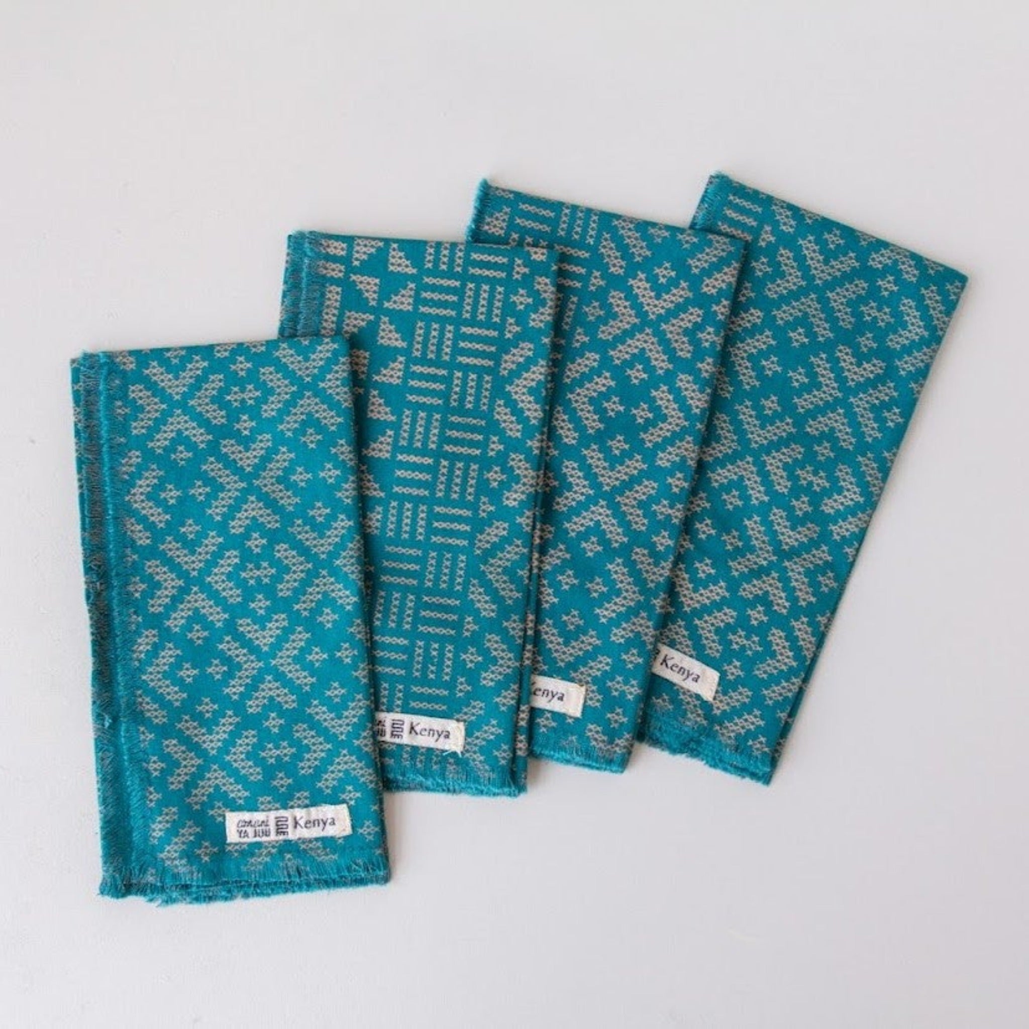 Screen Print Napkin Set - Kenyan materials and design for a fair trade social enterprise