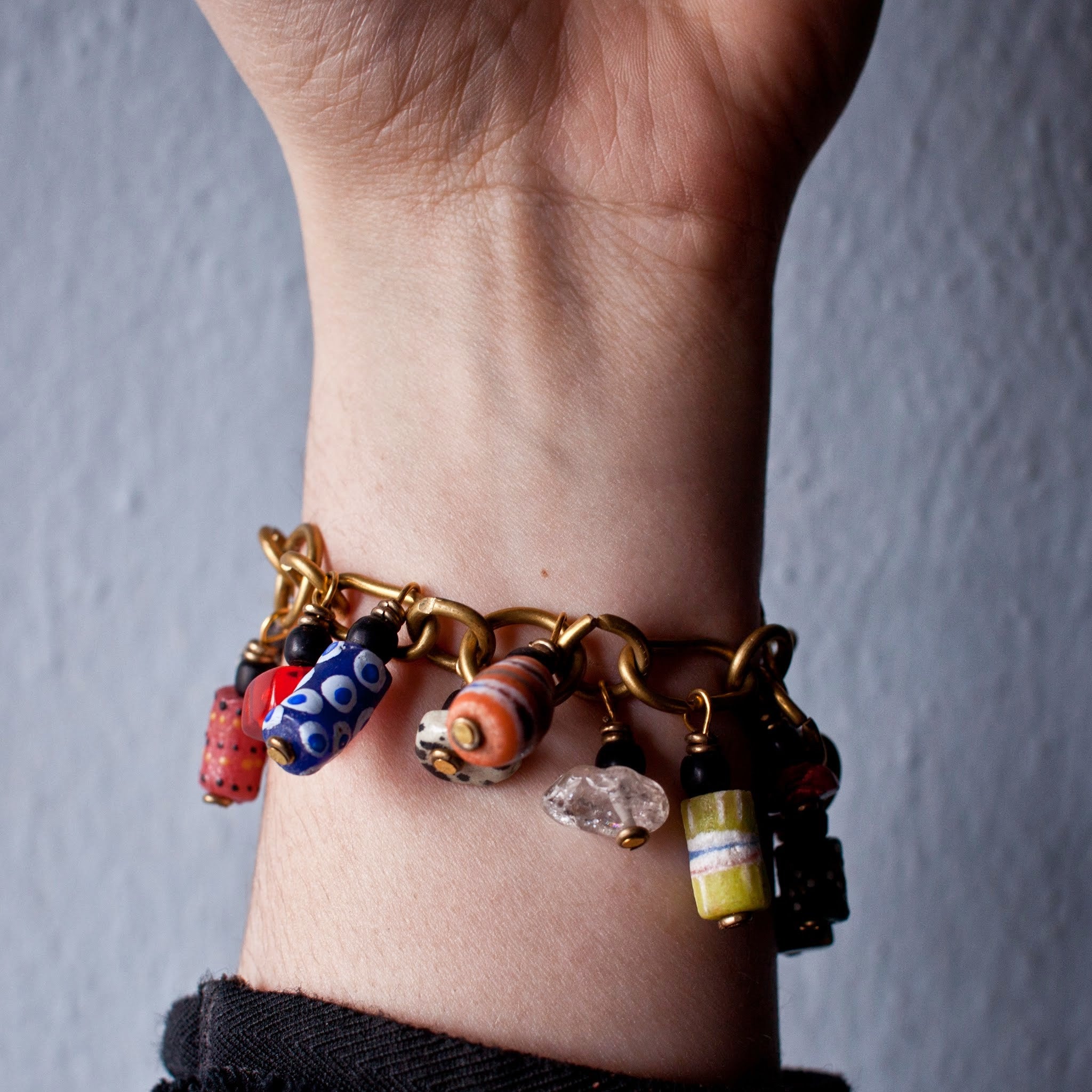 Maridadi Charm Bracelet - Kenyan materials and design for a fair trade boutique