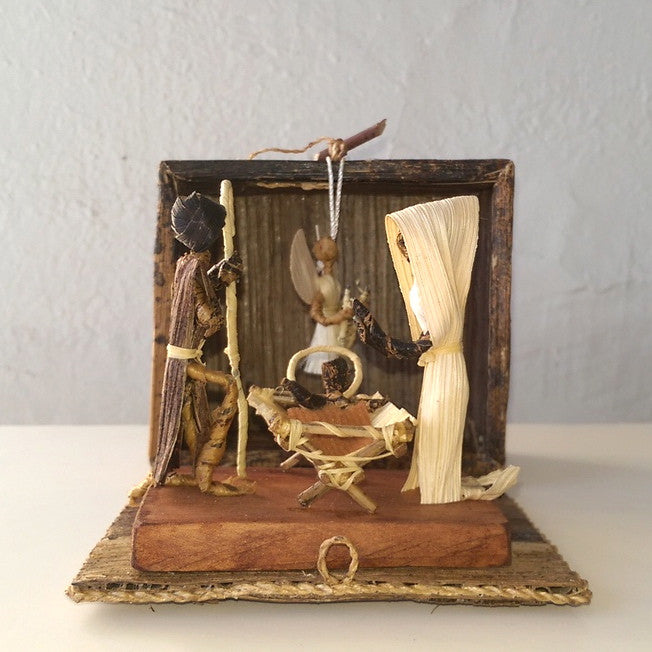Mini Banana Leaf Nativity Set - Kenyan materials and design for a fair trade social enterprise