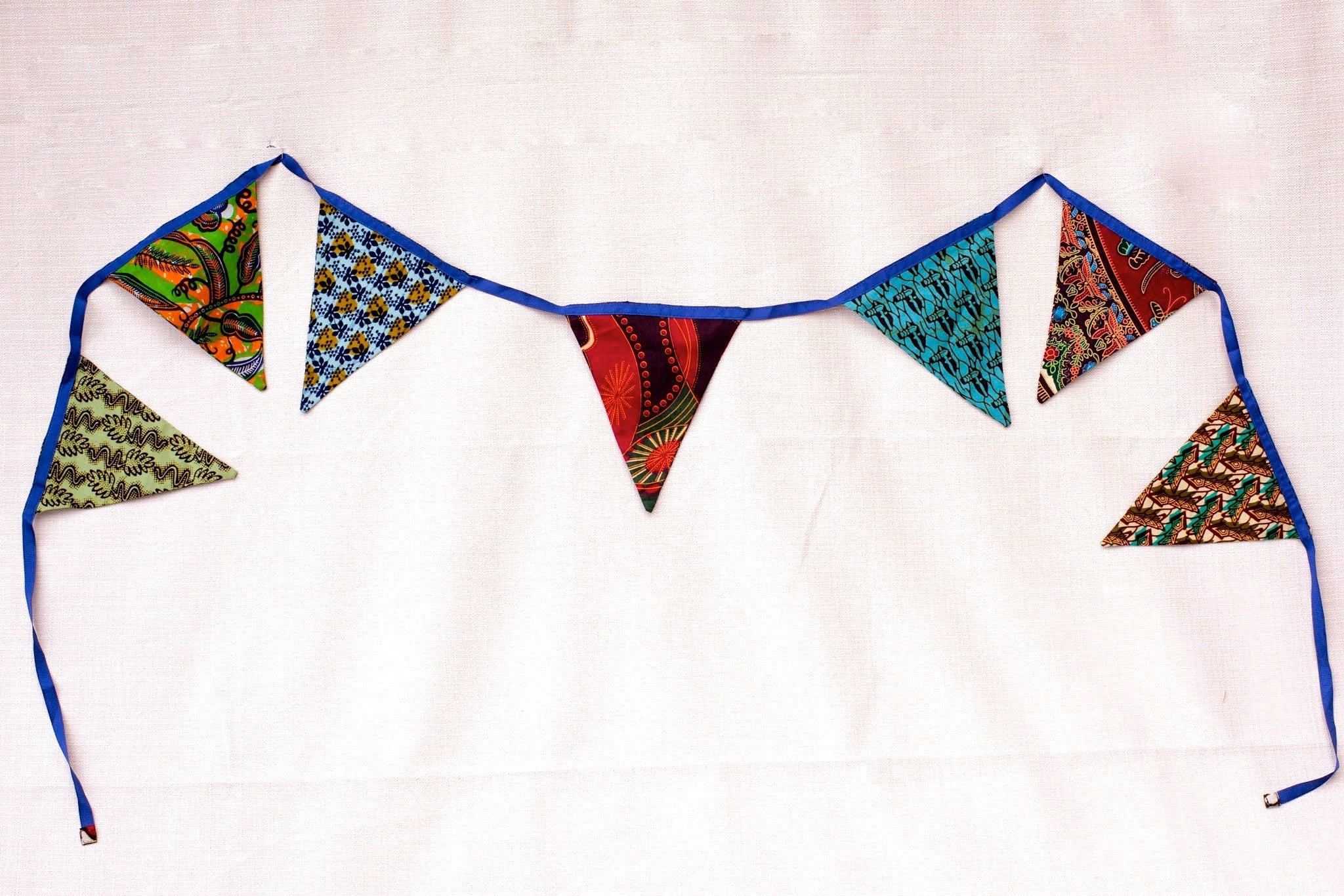 Flag Garland - Ugandan materials and design for a fair trade boutique