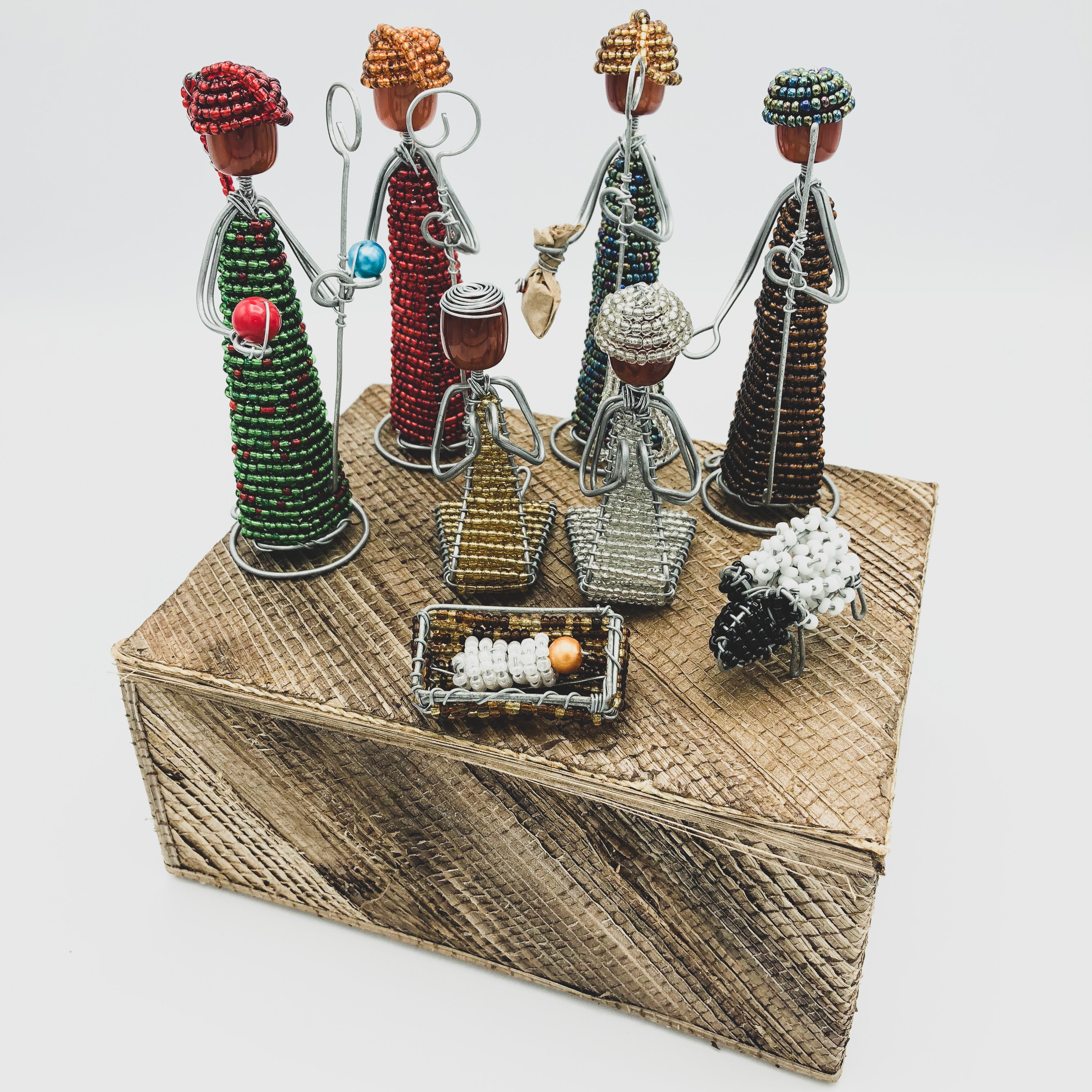 Beaded Nativity Set - Kenyan materials and design for a fair trade social enterprise